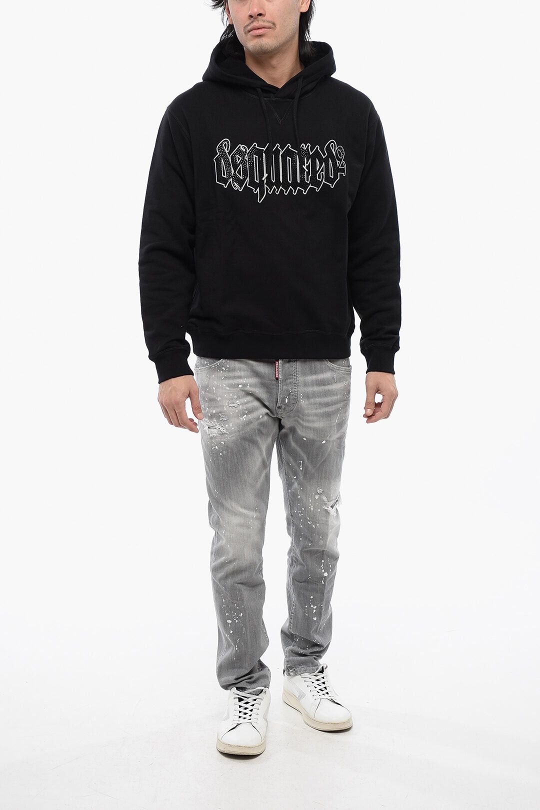 Dsquared2 Hoodie GOTHIC with Logo in Crystals Size US XXL / EU 58 / 5 - 4 Thumbnail