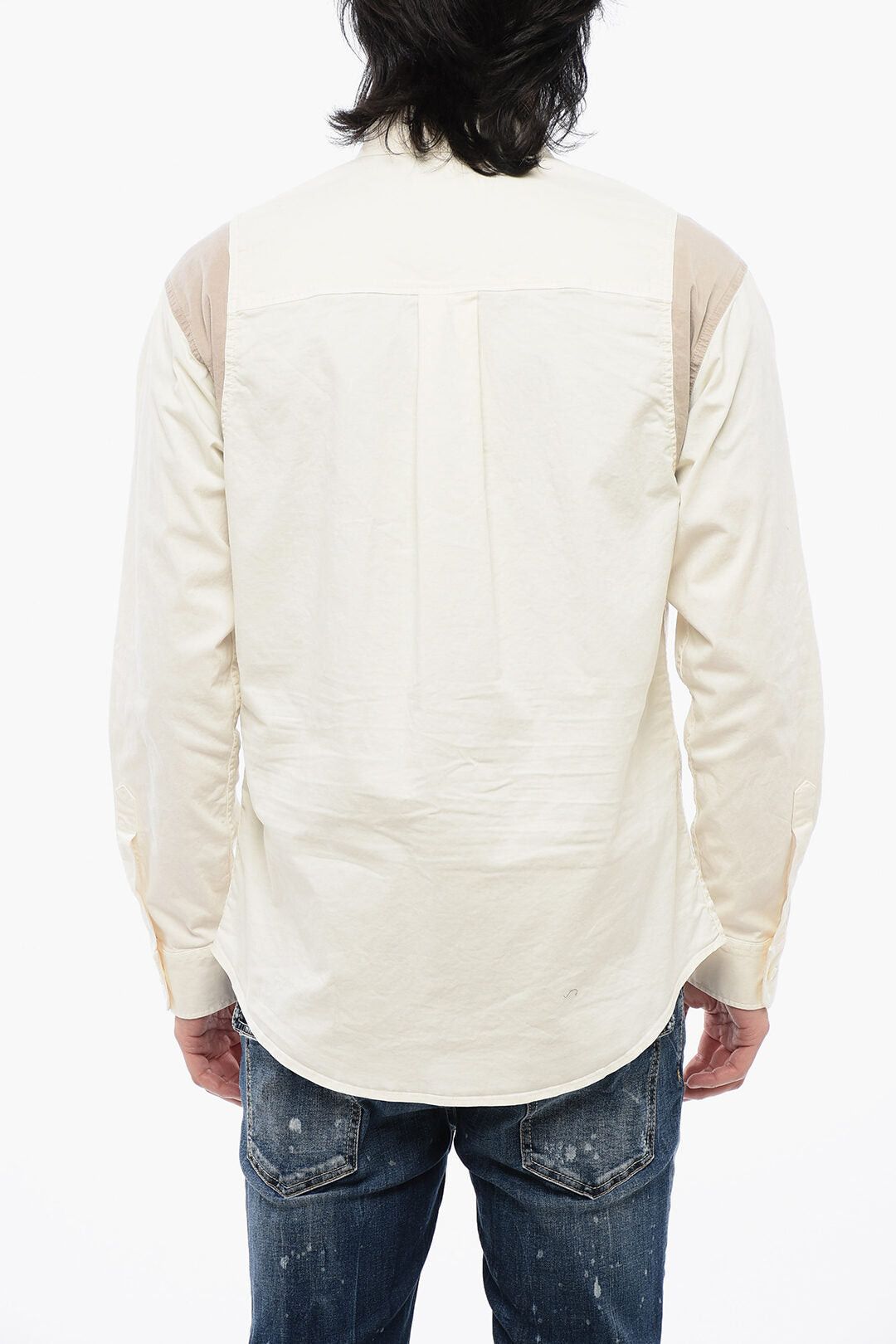 Dsquared2 Two-Tone Shirt VARSITY with Logo Print Size US M / EU 48-50 / 2 - 2 Thumbnail