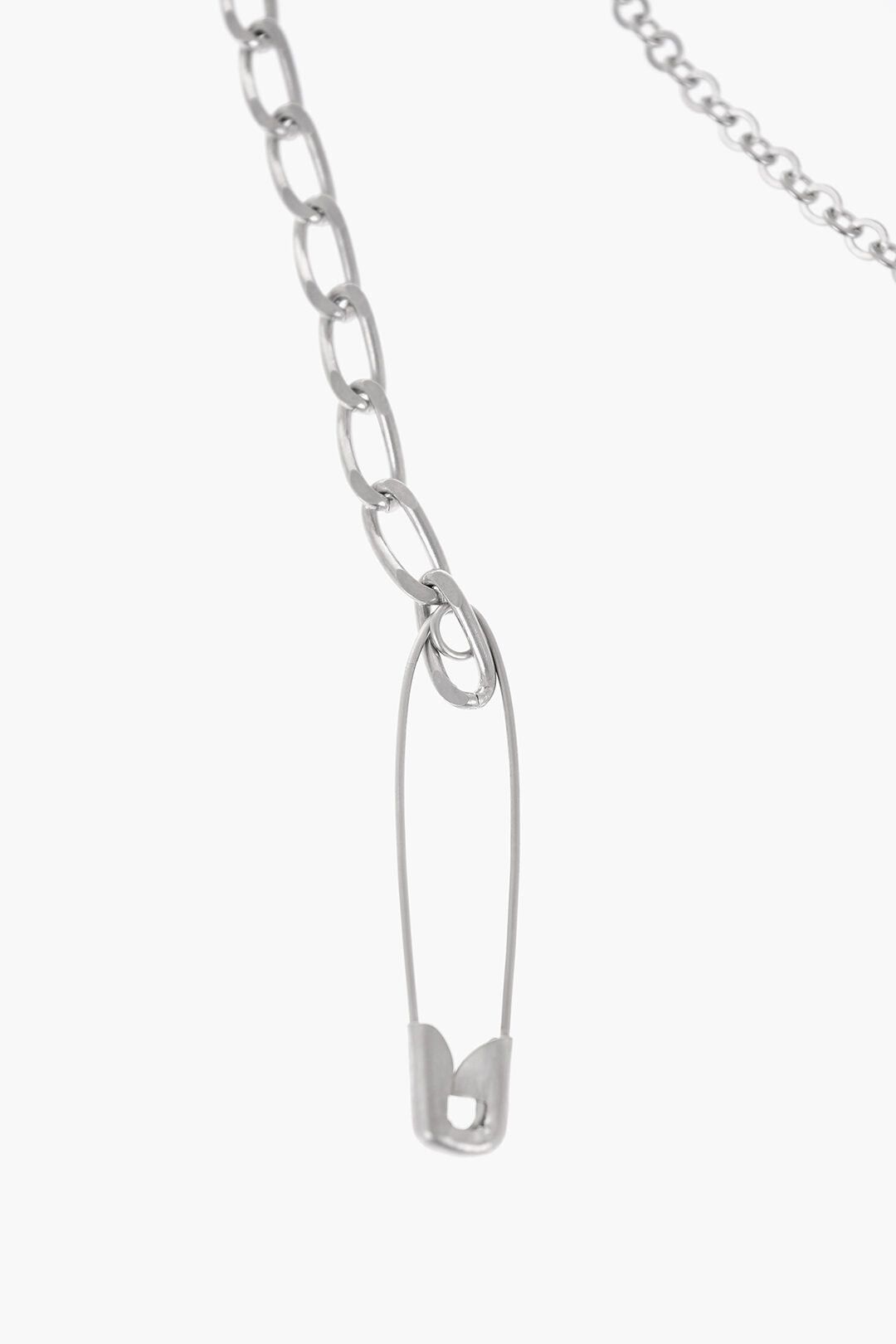 Maison Margiela MM6 Brooch with Chain Design and Safety-Pin Brooches Size ONE SIZE - 3 Thumbnail