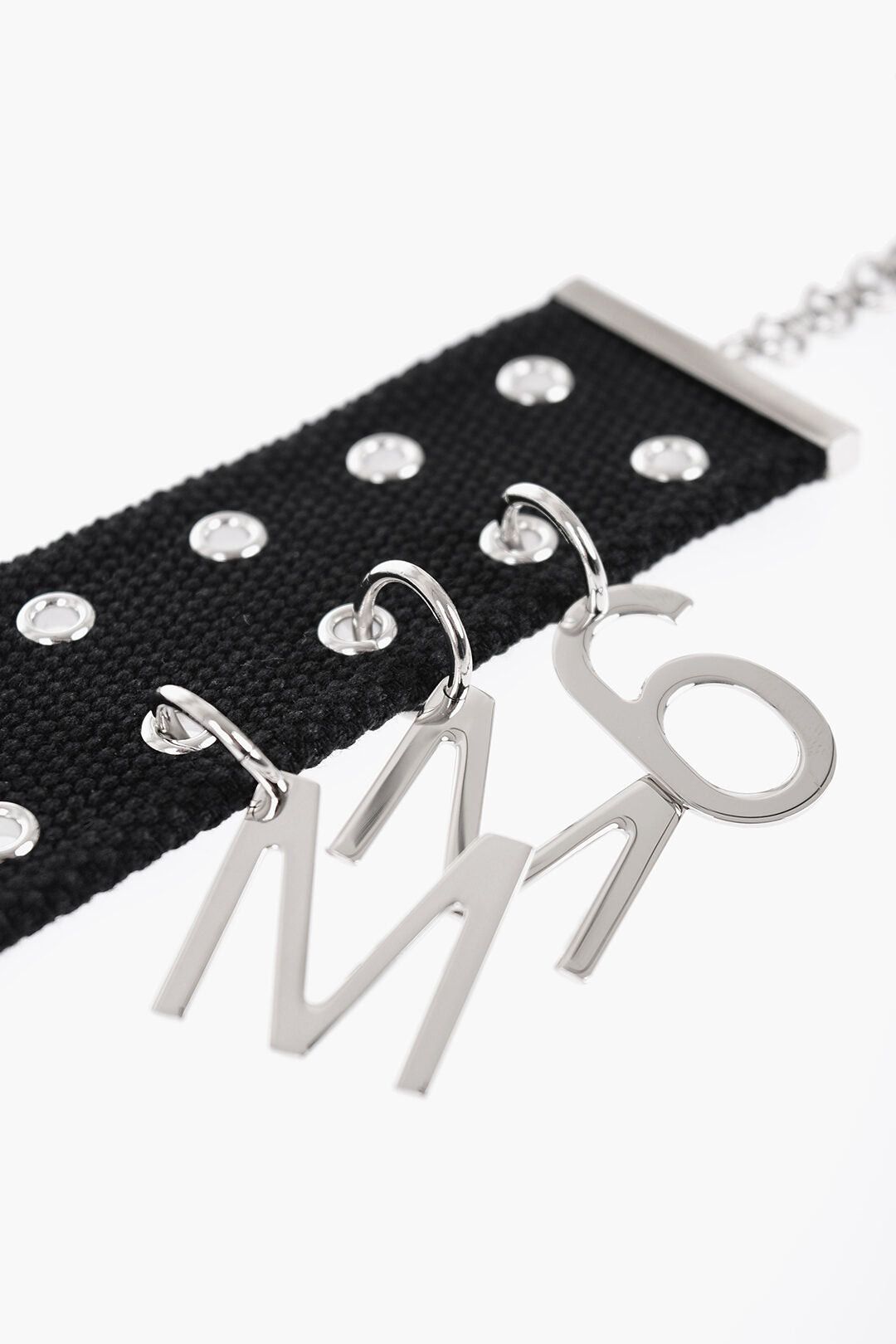 Maison Margiela MM6 Fabric Bracelet with Logo Charm Size ONE SIZE - 2 Thumbnail