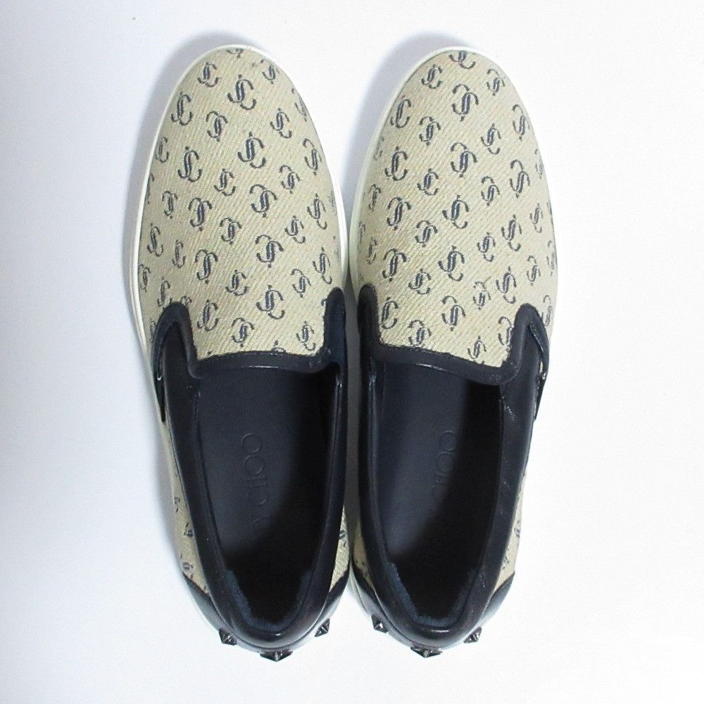 Jimmy Choo Jimmy Choo Jimmy Choo Logo Jacquard Slip-on Sneakers Textile Shoes DUTY FREE for USA Size ONE SIZE - 4 Thumbnail