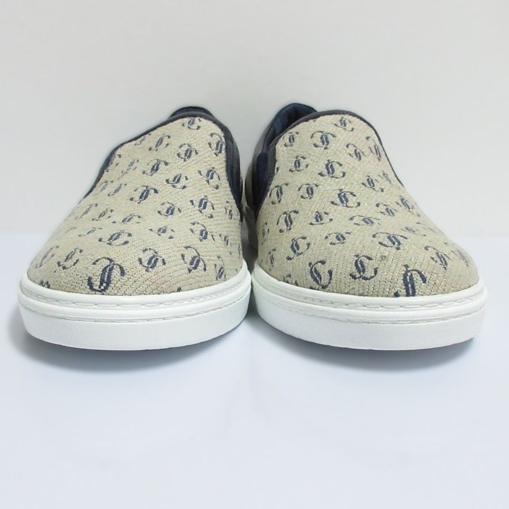 Jimmy Choo Jimmy Choo Jimmy Choo Logo Jacquard Slip-on Sneakers Textile Shoes DUTY FREE for USA Size ONE SIZE - 3 Thumbnail