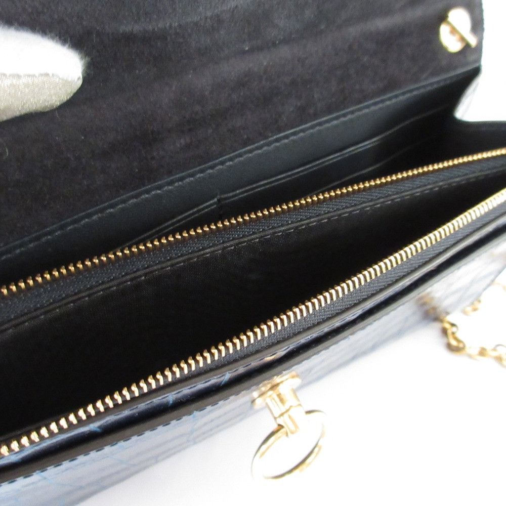 Mulberry Mulberry Mulberry Amberley Shiny Small Croc Embossed 2way Shoulder Bag Leather Clutch Bag DUTY FREE for USA Size ONE SIZE - 8 Thumbnail