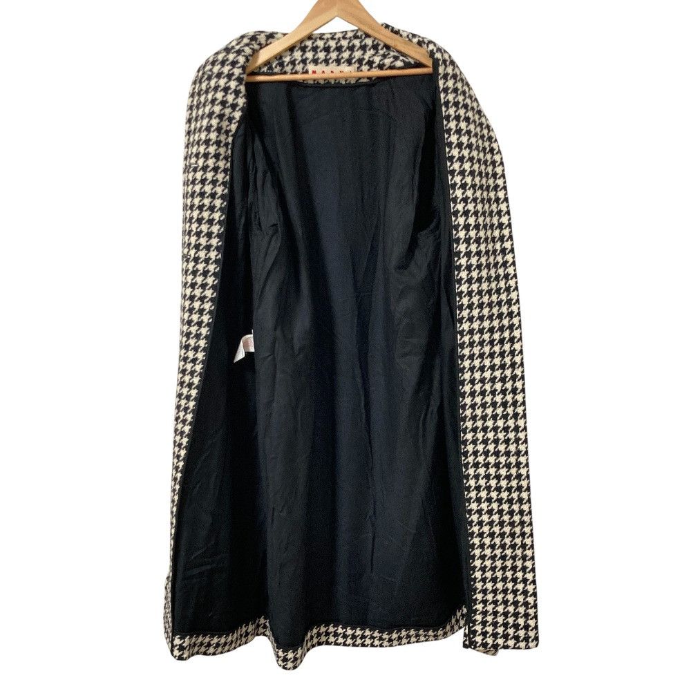 Marni Marni Marni Houndstooth Wool Coat Textile Outerwear DUTY FREE for USA Size ONE SIZE - 3 Thumbnail