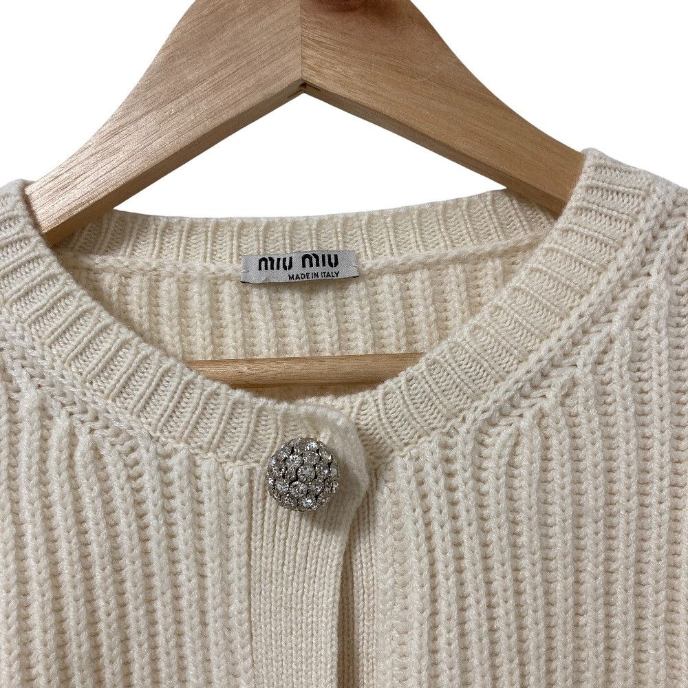Miu Miu Miu Miu Miu Miu Cashmere Knit Cardigan Textile Tops DUTY FREE for USA Size ONE SIZE - 3 Thumbnail