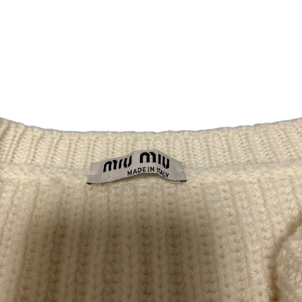 Miu Miu Miu Miu Miu Miu Cashmere Knit Cardigan Textile Tops DUTY FREE for USA Size ONE SIZE - 6 Thumbnail