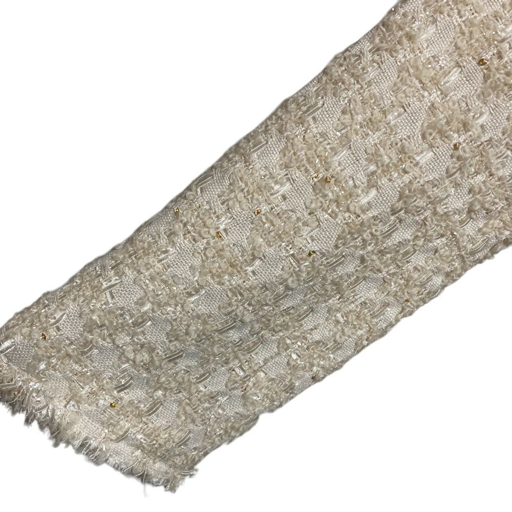 Other BEIGE MONGE Spangle Tweed Collarless Jacket Textile Outerwear JKCXSW0303 DUTY FREE for USA