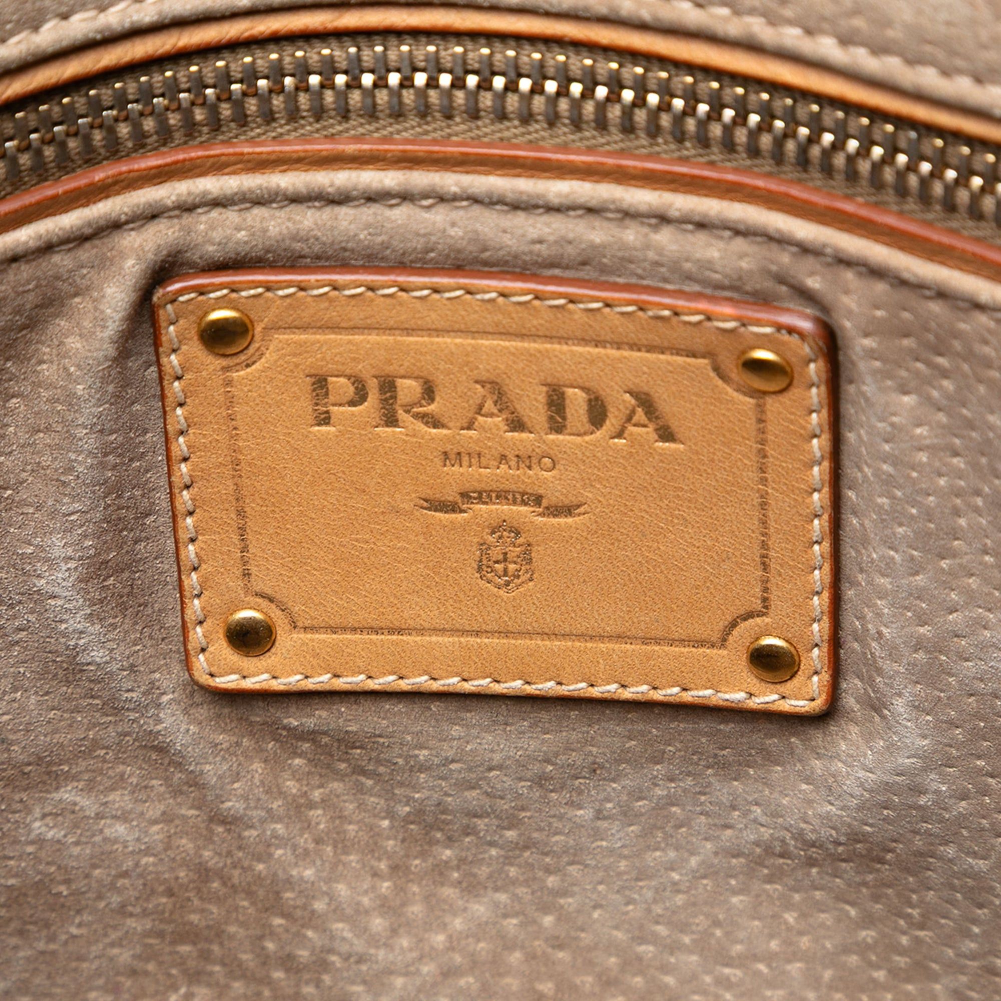 Prada Canvas Canapa Righe Striped Satchel Size ONE SIZE - 5 Thumbnail