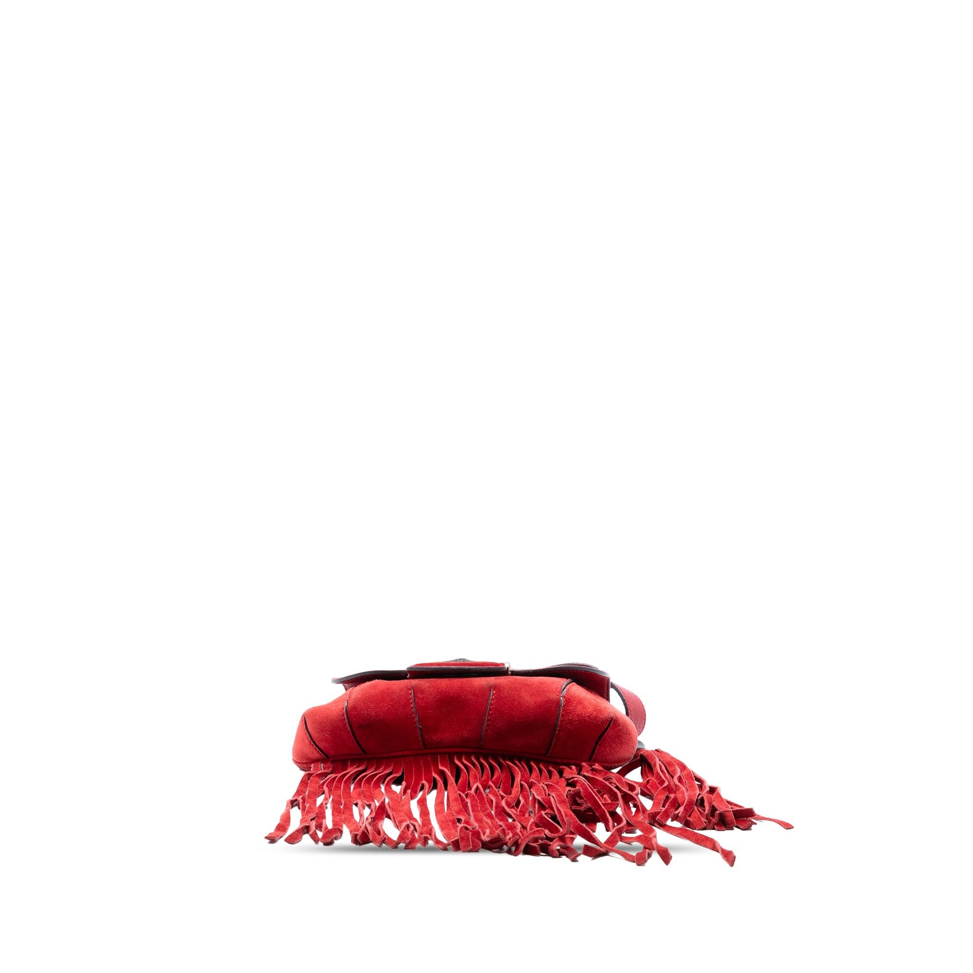 Gucci Small Suede Bamboo Nouveau Fringe Crossbody Size ONE SIZE - 3 Thumbnail