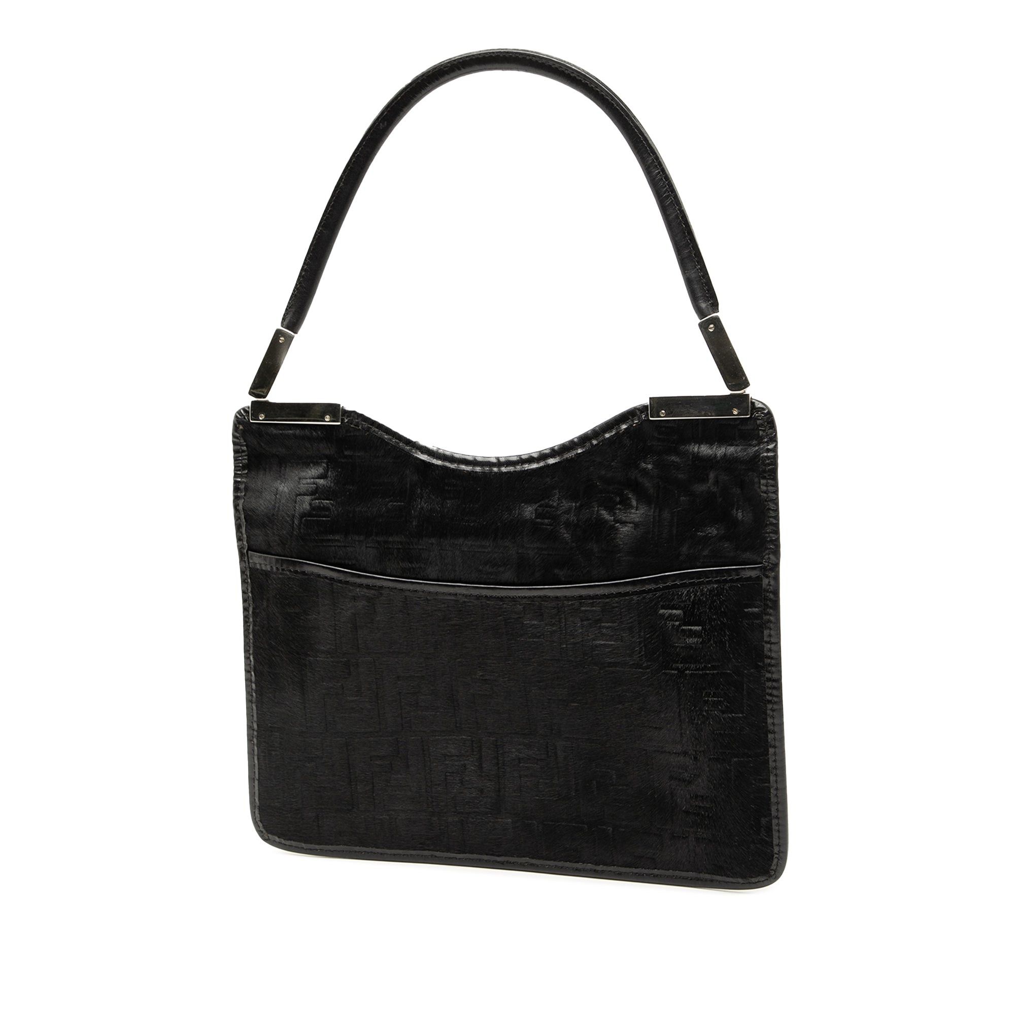 Fendi Zucca Pony Hair Shoulder Bag Size ONE SIZE - 2 Thumbnail
