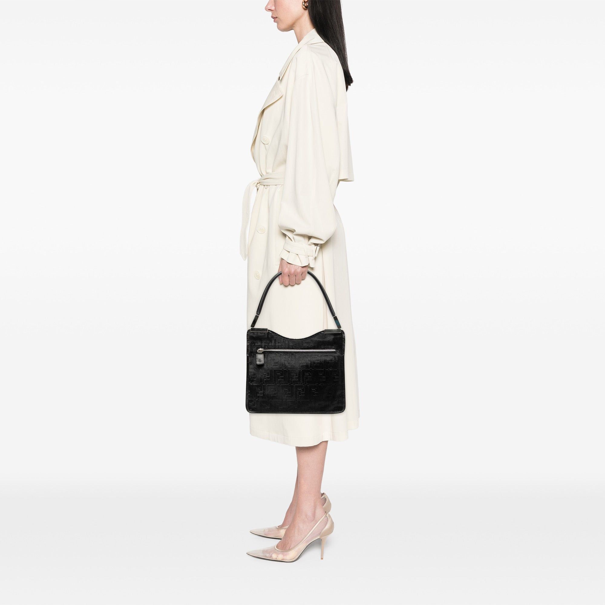 Fendi Zucca Pony Hair Shoulder Bag Size ONE SIZE - 6 Thumbnail