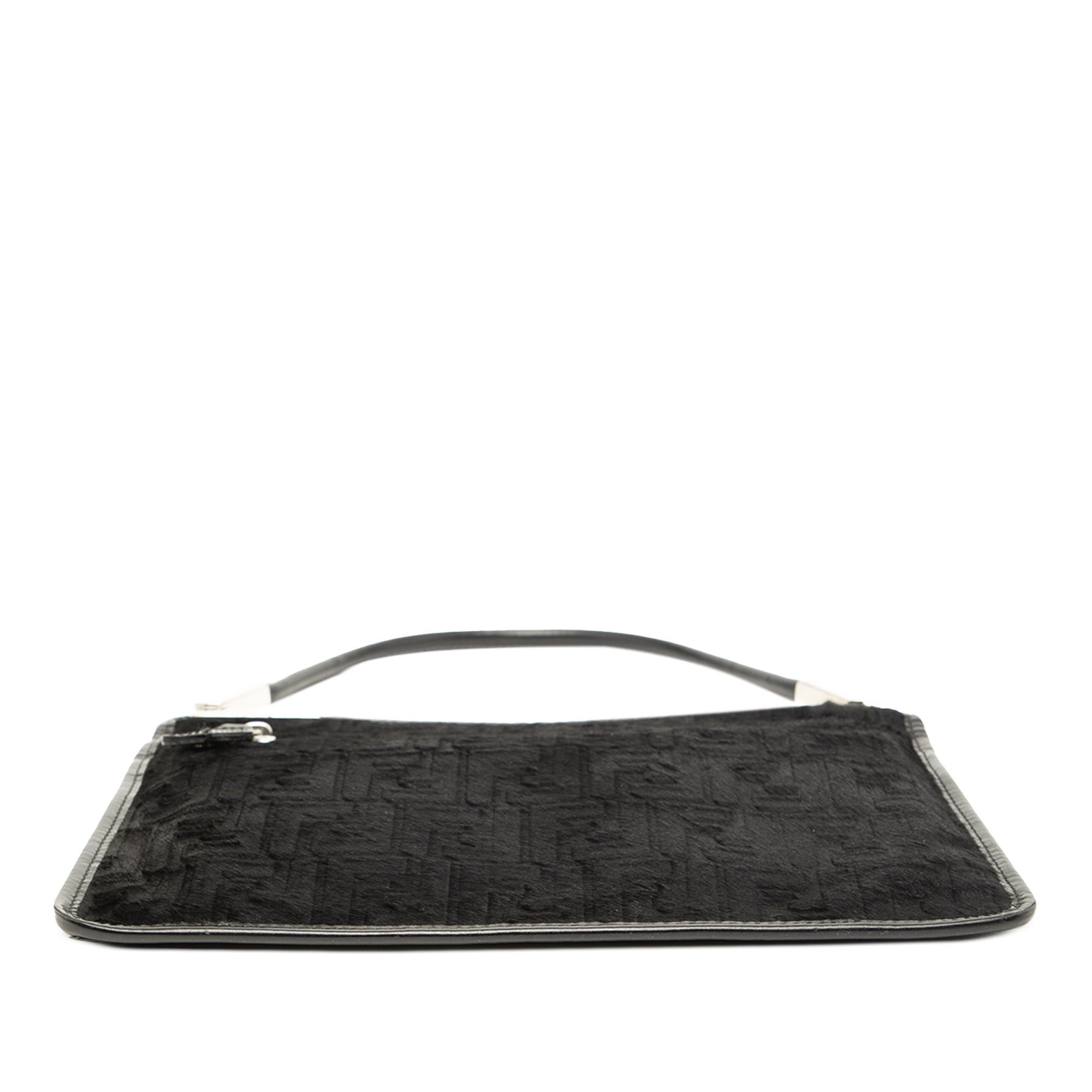 Fendi Zucca Pony Hair Shoulder Bag Size ONE SIZE - 3 Thumbnail