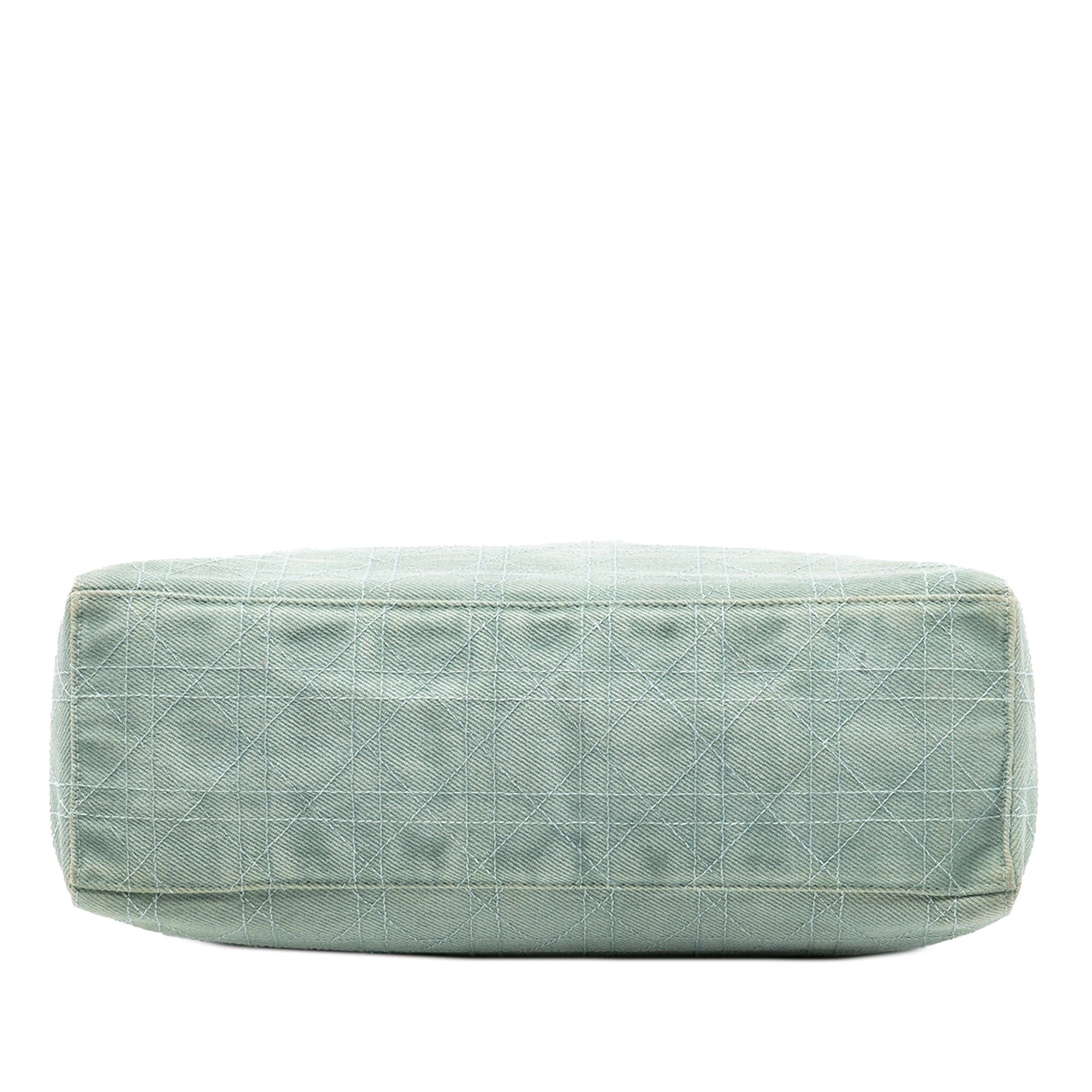 Dior Large Denim Cannage Acrylic Handles Lady Dior Size ONE SIZE - 3 Thumbnail