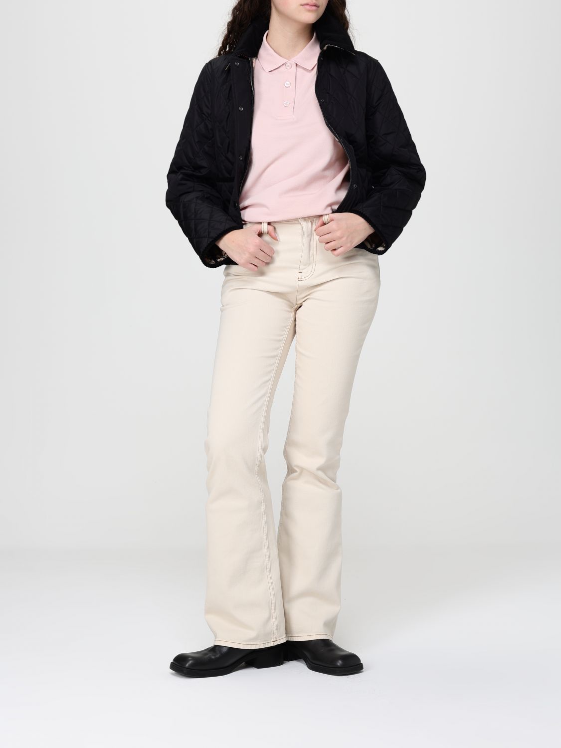 Burberry Burberry Polo Shirt Woman Pink Size XL / US 12-14 / IT 48-50 - 2 Thumbnail