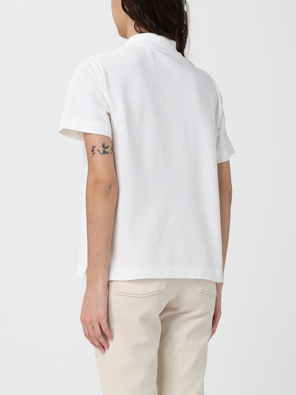 Burberry Burberry Polo Shirt Woman White Size L / US 10 / IT 46 - 3 Thumbnail