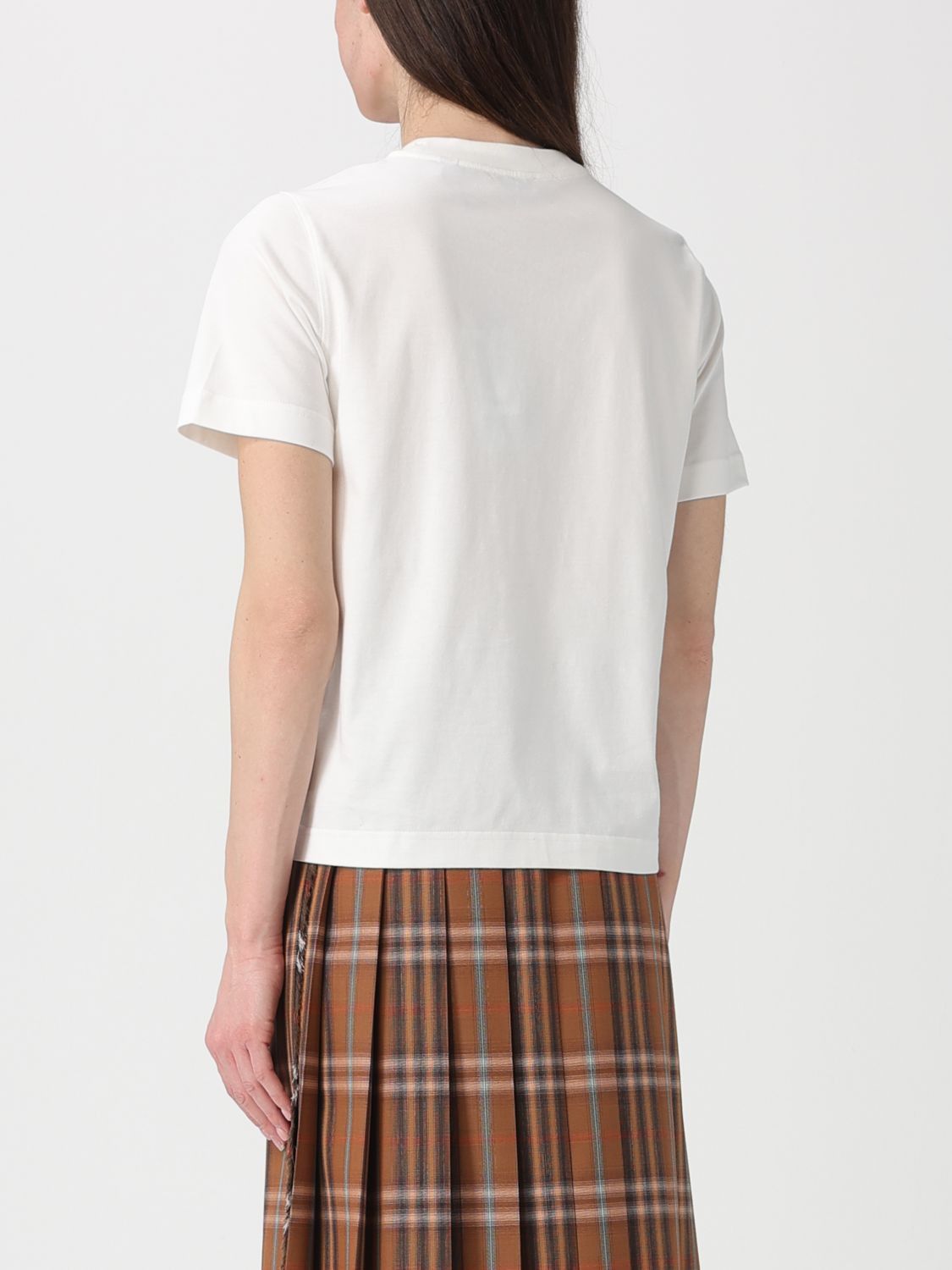 Burberry Burberry T-Shirt Woman White Size XS / US 0-2 / IT 36-38 - 3 Thumbnail