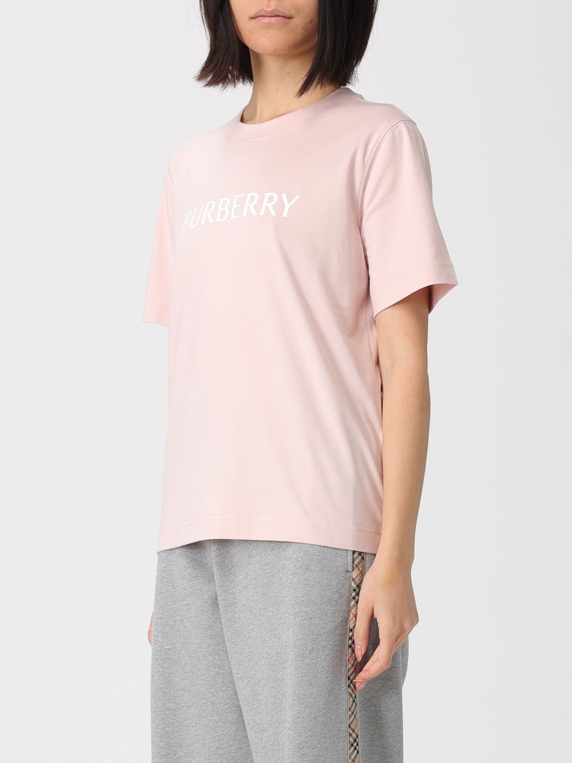 Burberry Burberry T-Shirt Woman Lilac Size L / US 10 / IT 46 - 4 Thumbnail