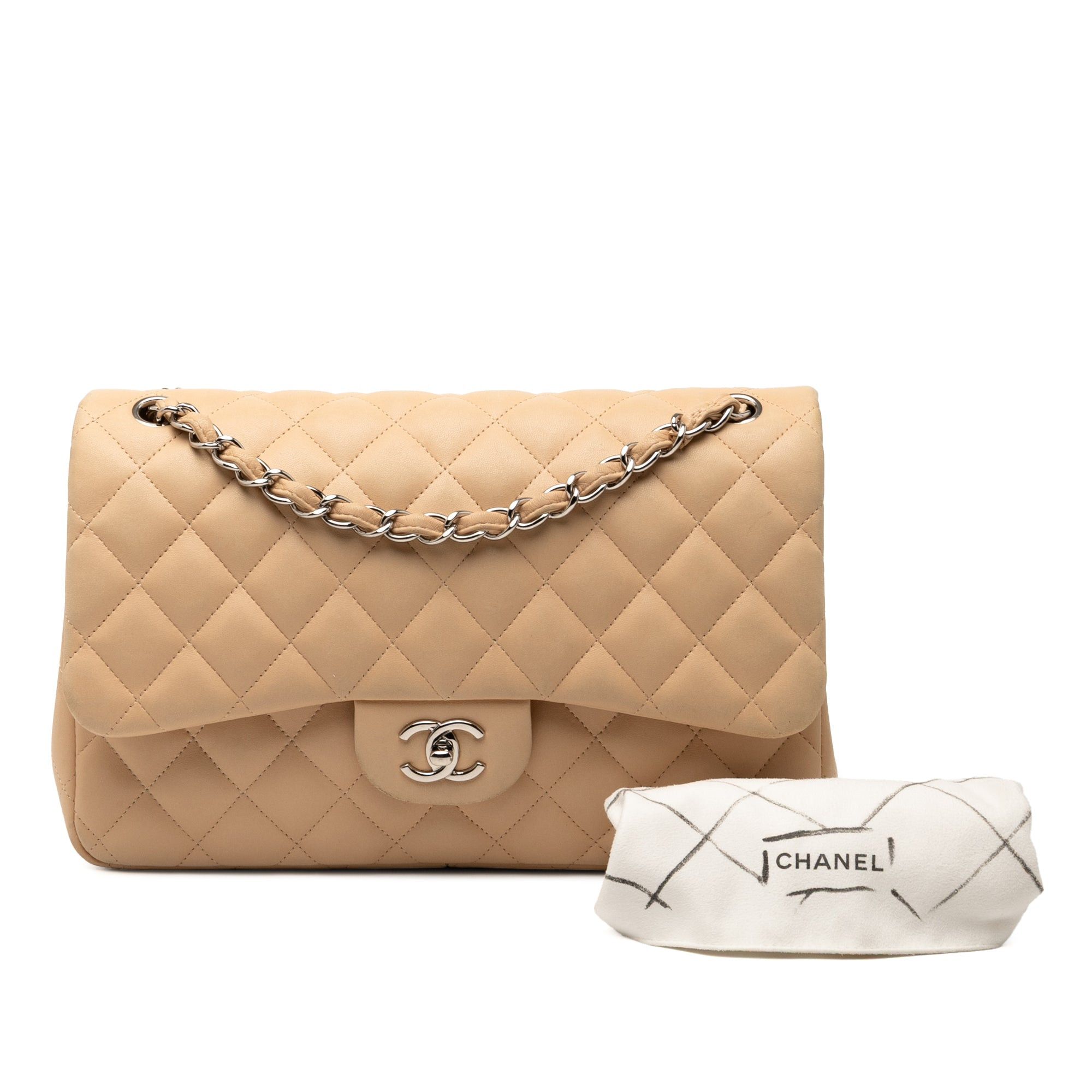 Chanel Jumbo Classic Lambskin Double Flap Size ONE SIZE - 10 Thumbnail