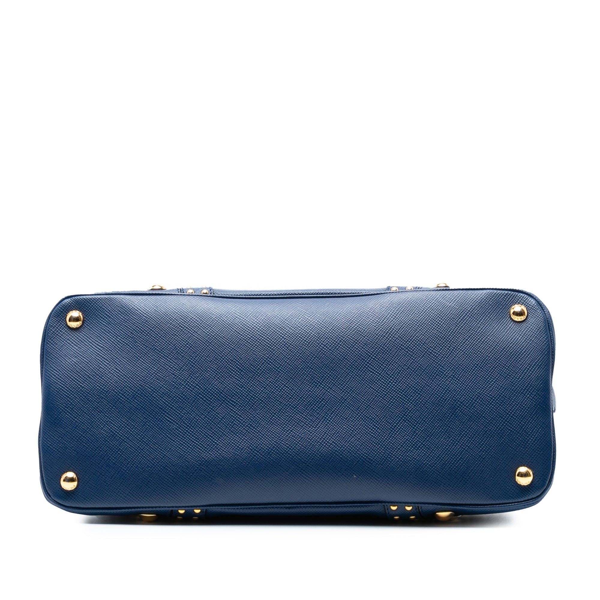 Prada Studded Saffiano Cuir Promenade Satchel Size ONE SIZE - 3 Thumbnail