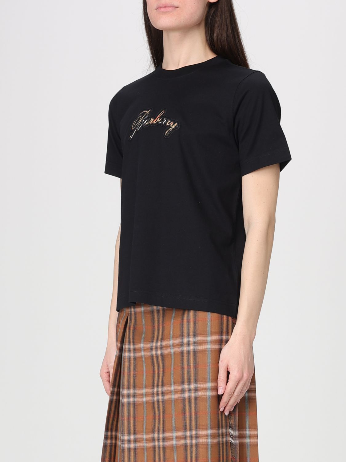 Burberry Burberry T-Shirt Woman Black Size L / US 10 / IT 46 - 4 Thumbnail