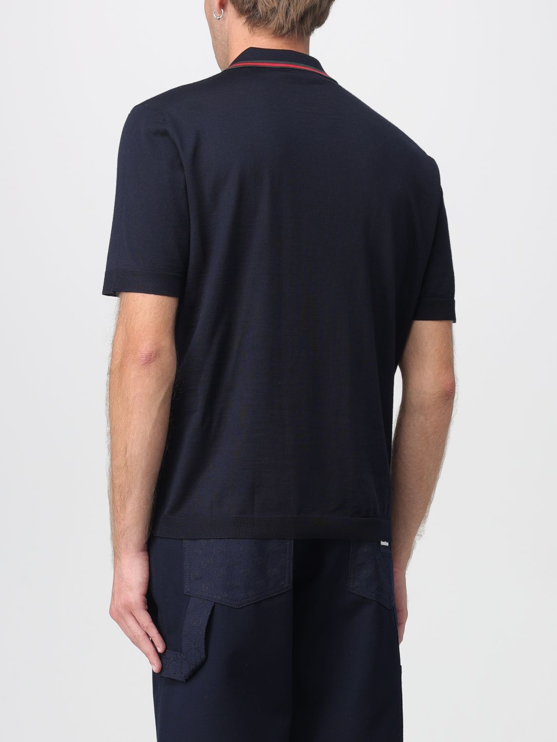 Gucci Gucci Polo Shirt Men Ink Size US L / EU 52-54 / 3 - 3 Thumbnail