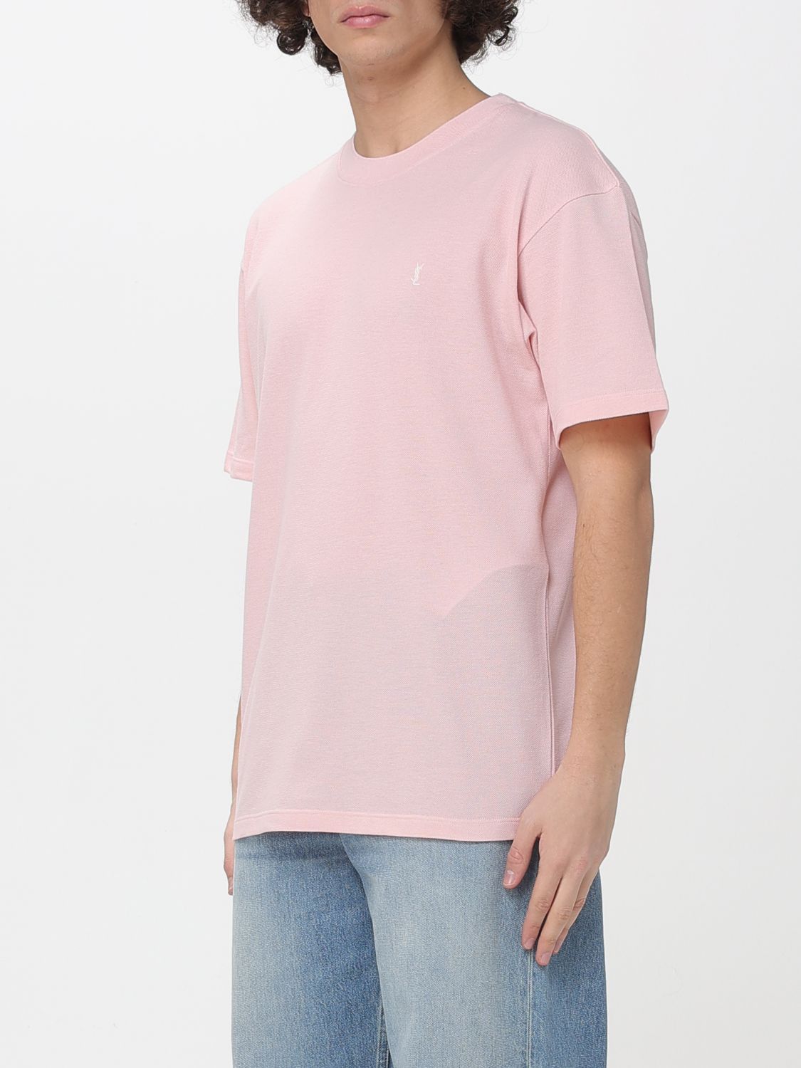 Saint Laurent Paris Saint Laurent T-Shirt Men Pink Size US L / EU 52-54 / 3 - 4 Thumbnail