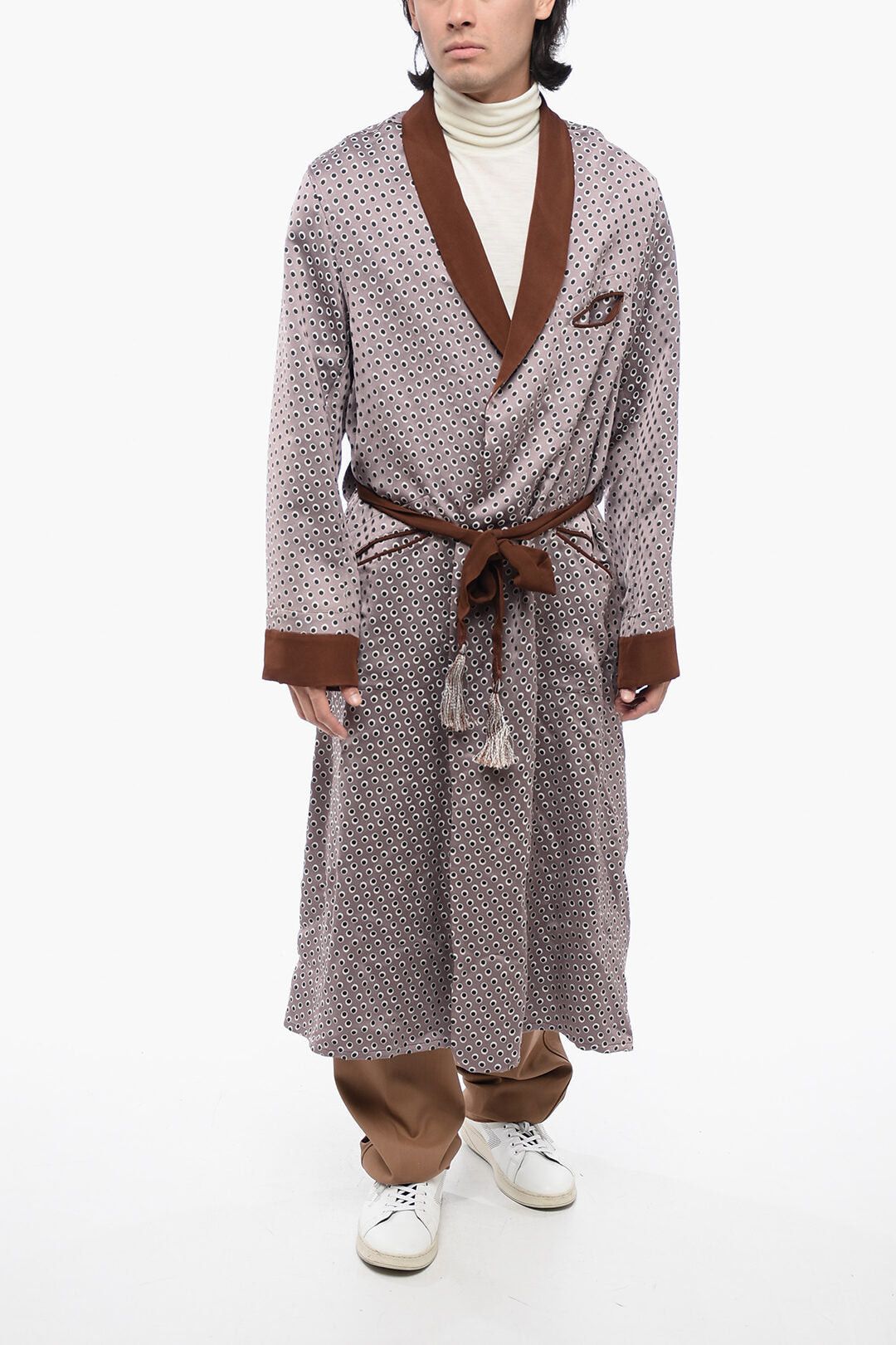 Maison Margiela MM1 Long Polka-Dot Cardigan with Belt Size US S / EU 44-46 / 1 - 4 Thumbnail