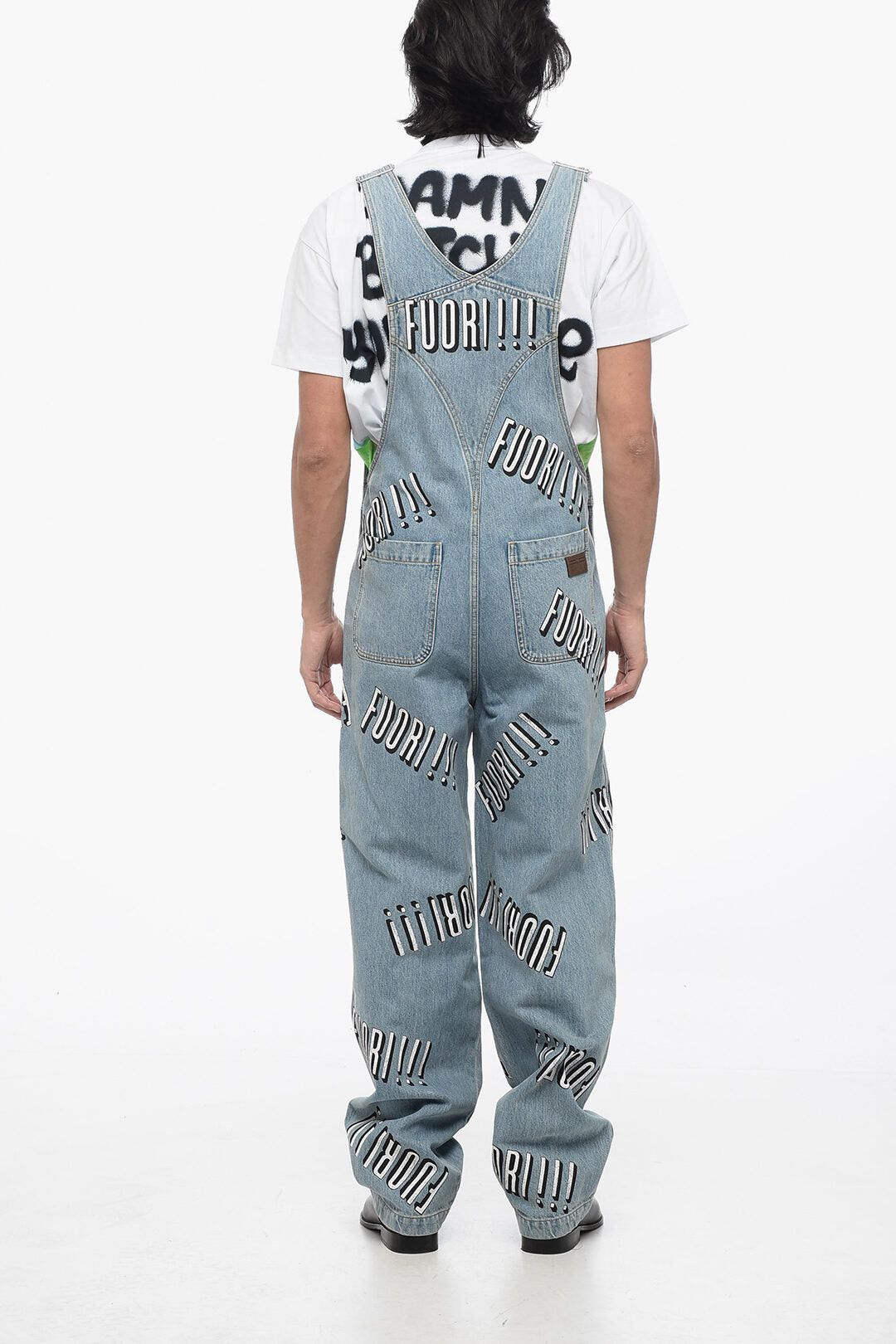 Gucci Printed Denim Overalls FUORI! Size US 31 - 2 Thumbnail