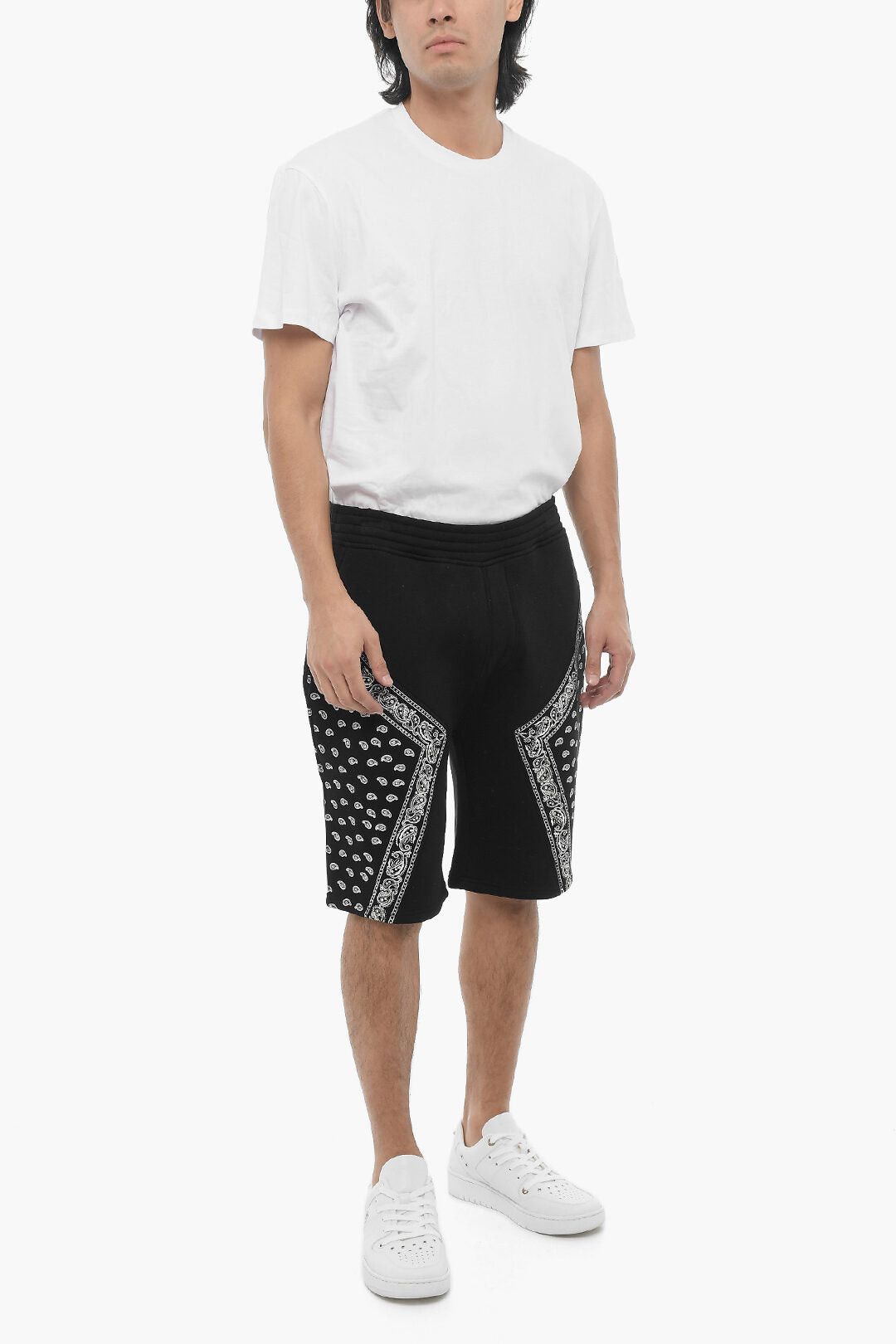 Neil Barrett Neoprene Bermuda MODERNIST with Bandana-Pattern Details Size US 30 / EU 46 - 4 Thumbnail
