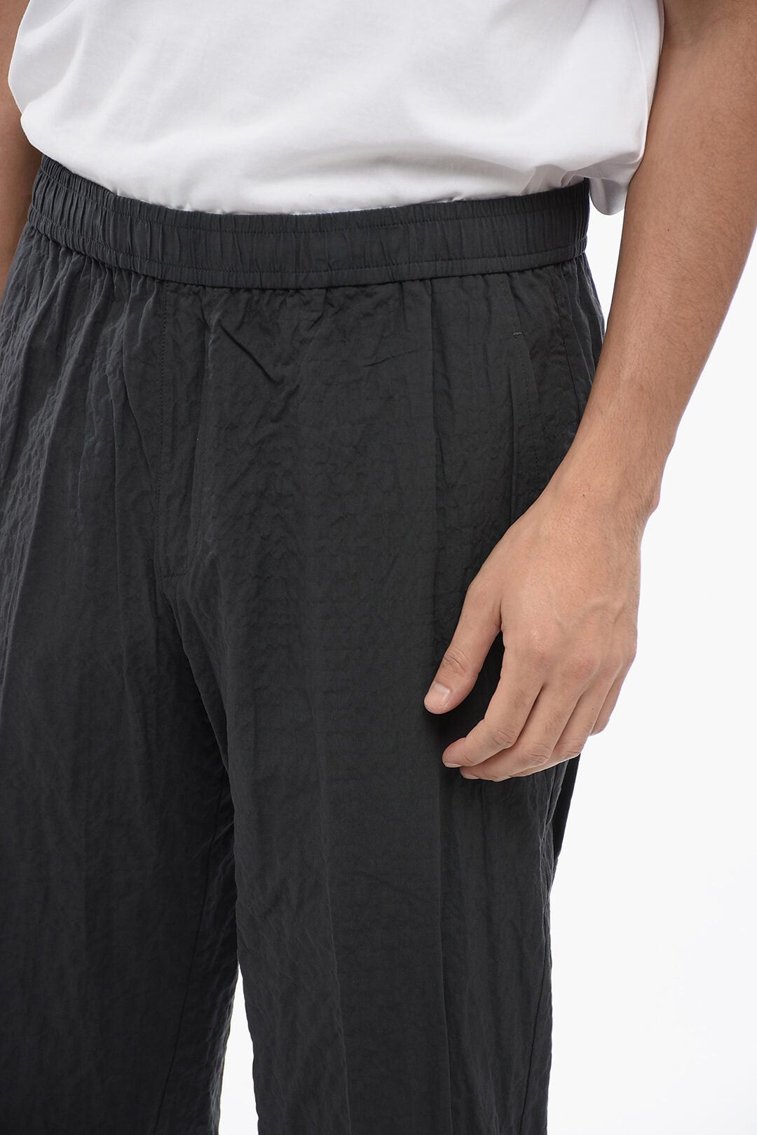 Neil Barrett Slim Fit Cotton Pants REM with Crinkled Effect Size US 30 / EU 46 - 3 Thumbnail