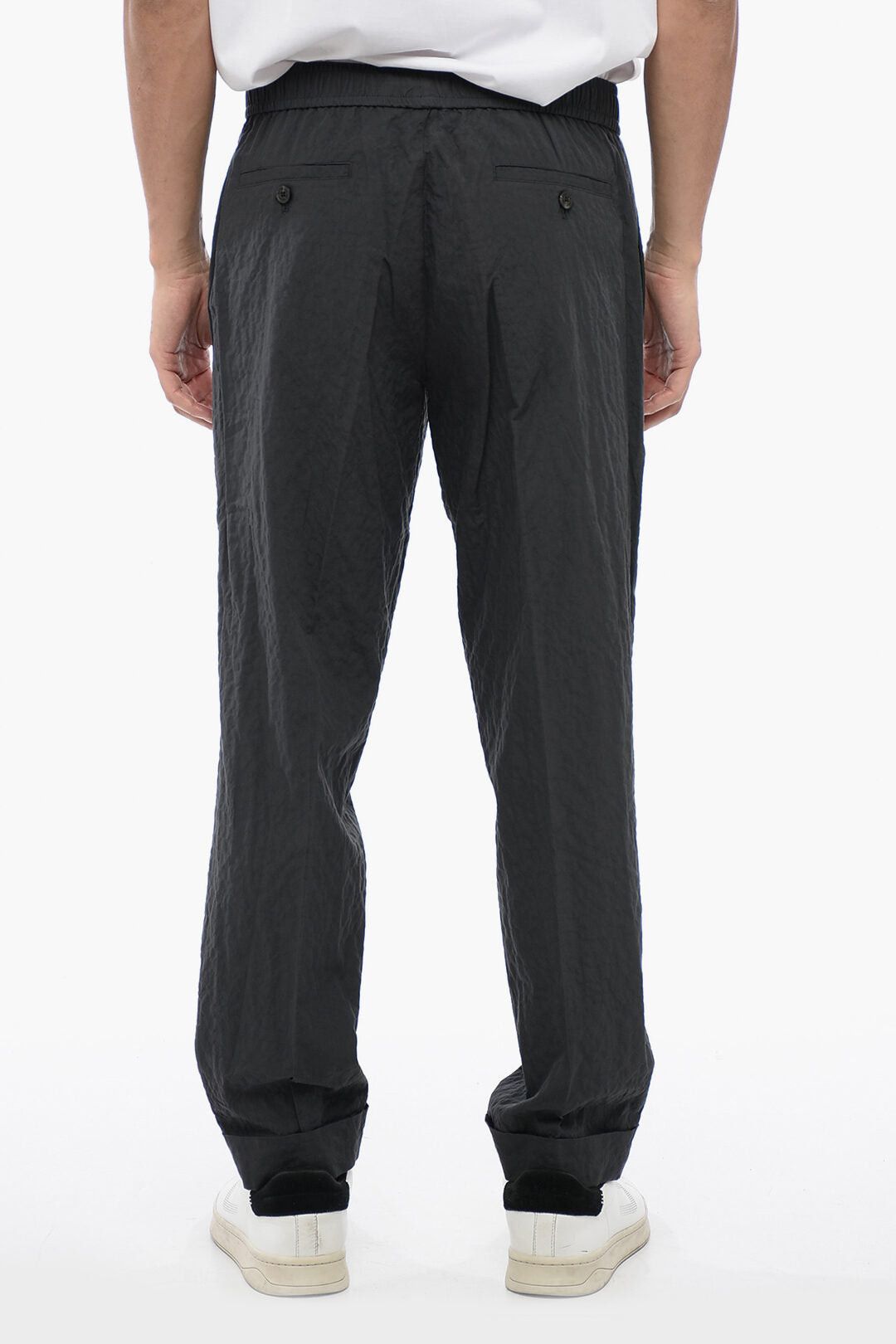 Neil Barrett Slim Fit Cotton Pants REM with Crinkled Effect Size US 30 / EU 46 - 2 Thumbnail