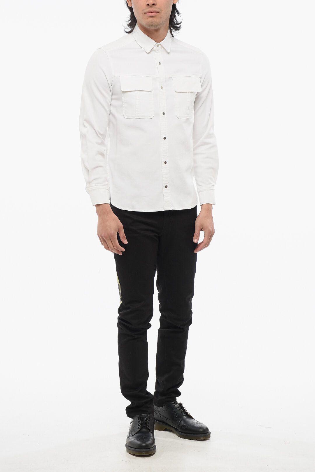 Neil Barrett Shirt GANG with Patches Size US XS / EU 42 / 0 - 4 Thumbnail