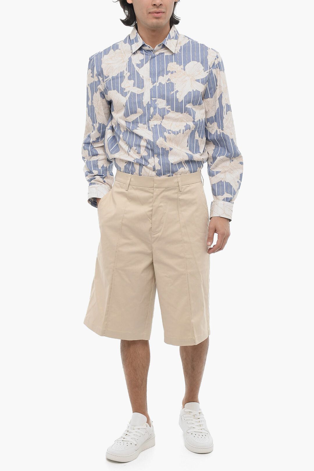 Neil Barrett Straight-Fit Solid-Color Bermudas Size US 30 / EU 46 - 3 Thumbnail