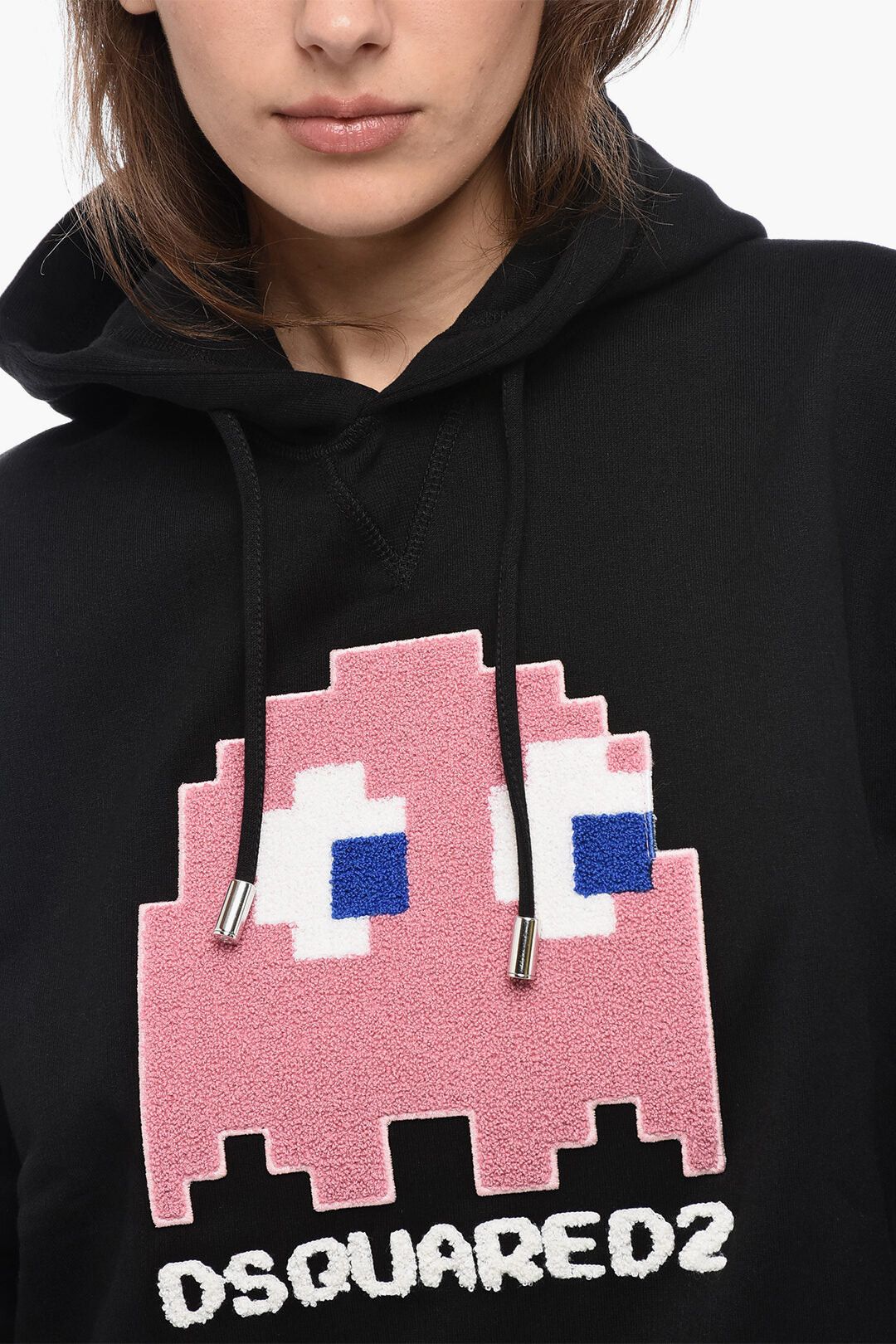 Dsquared2 Hoodie PACMAN with Terry Applique Size M / US 6-8 / IT 42-44 - 3 Thumbnail