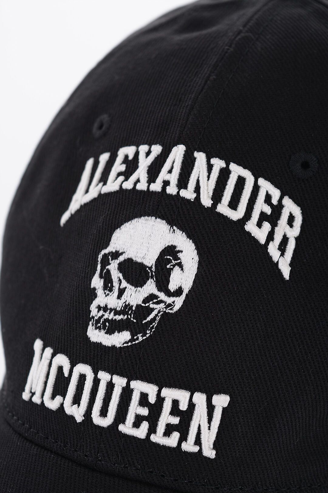 Alexander McQueen Cotton Baseball Cap with Embossed Logo Size ONE SIZE - 2 Thumbnail