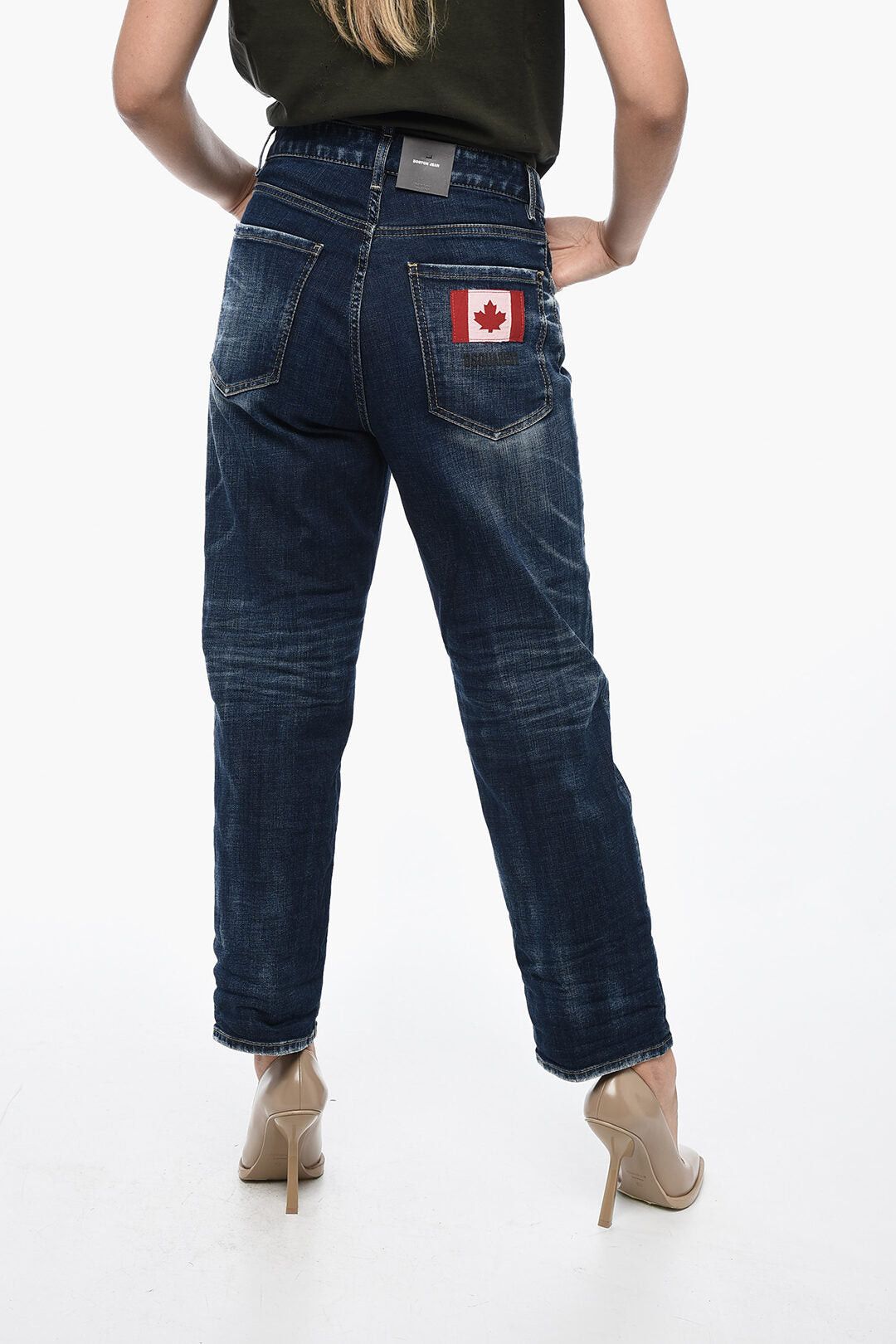 Dsquared2 Boston Jeans with Distressed Effect 20cm Size 27" / US 4 / IT 40 - 2 Thumbnail