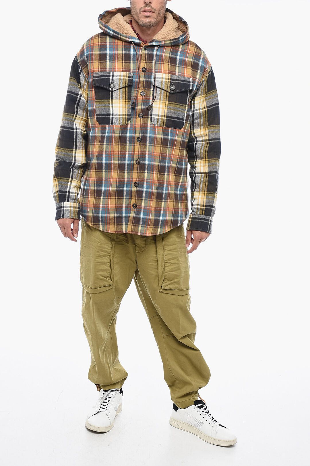 Dsquared2 ICON Padded Overshirt with Shearling Lining Size US XXL / EU 58 / 5 - 4 Thumbnail