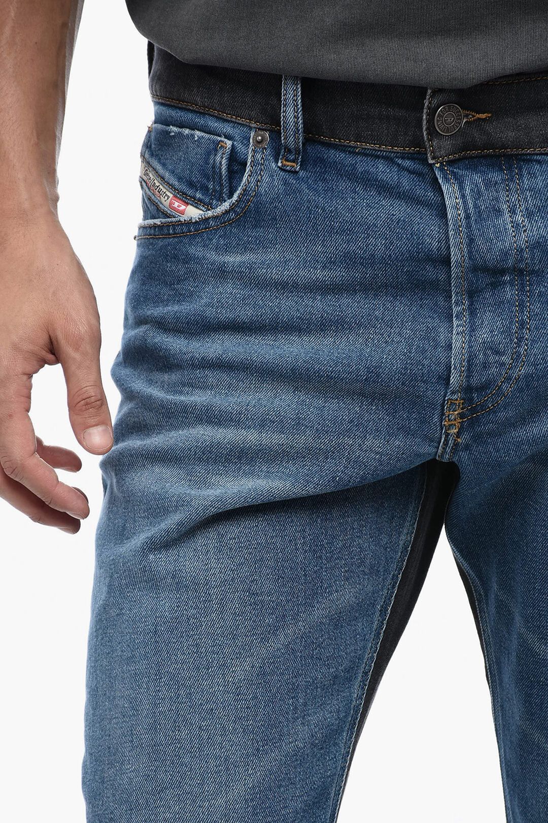 Diesel Two-Tone Jeans 1995-S3 Straight Leg 17cm Size US 40 / EU 56 - 3 Thumbnail