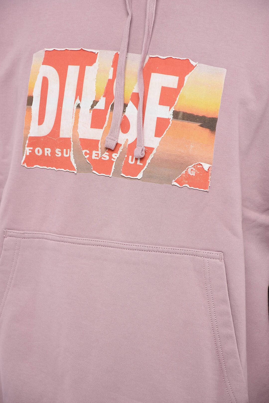 Diesel Hooded Sweatshirt S-MACS-HOOD-POFF-L1 with Distressed-Effect Logo Size US L / EU 52-54 / 3 - 3 Thumbnail