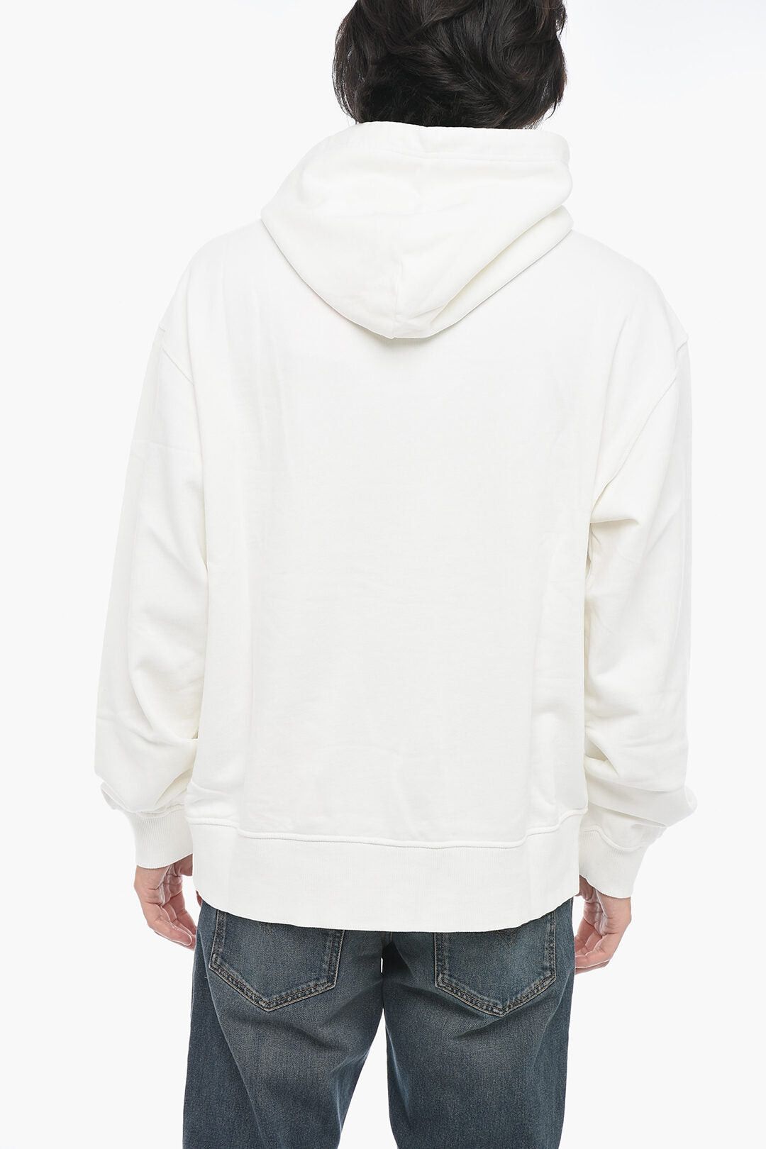 Diesel Brushed Cotton Hooded Sweatshirt S-MACS-POFF-L1 with Distressed-Effect Logo Size US XXL / EU 58 / 5 - 2 Thumbnail