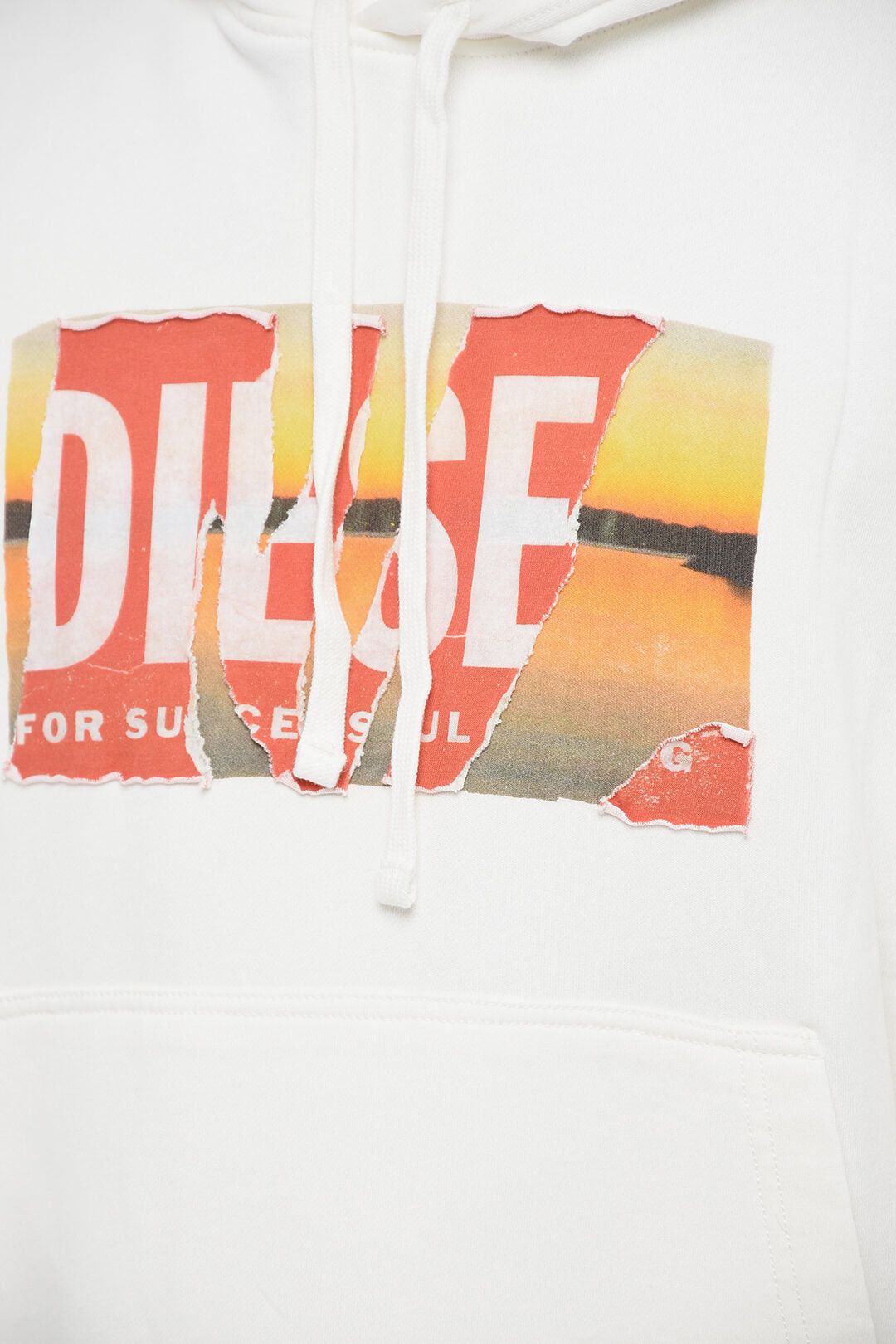 Diesel Brushed Cotton Hooded Sweatshirt S-MACS-POFF-L1 with Distressed-Effect Logo Size US M / EU 48-50 / 2 - 3 Thumbnail