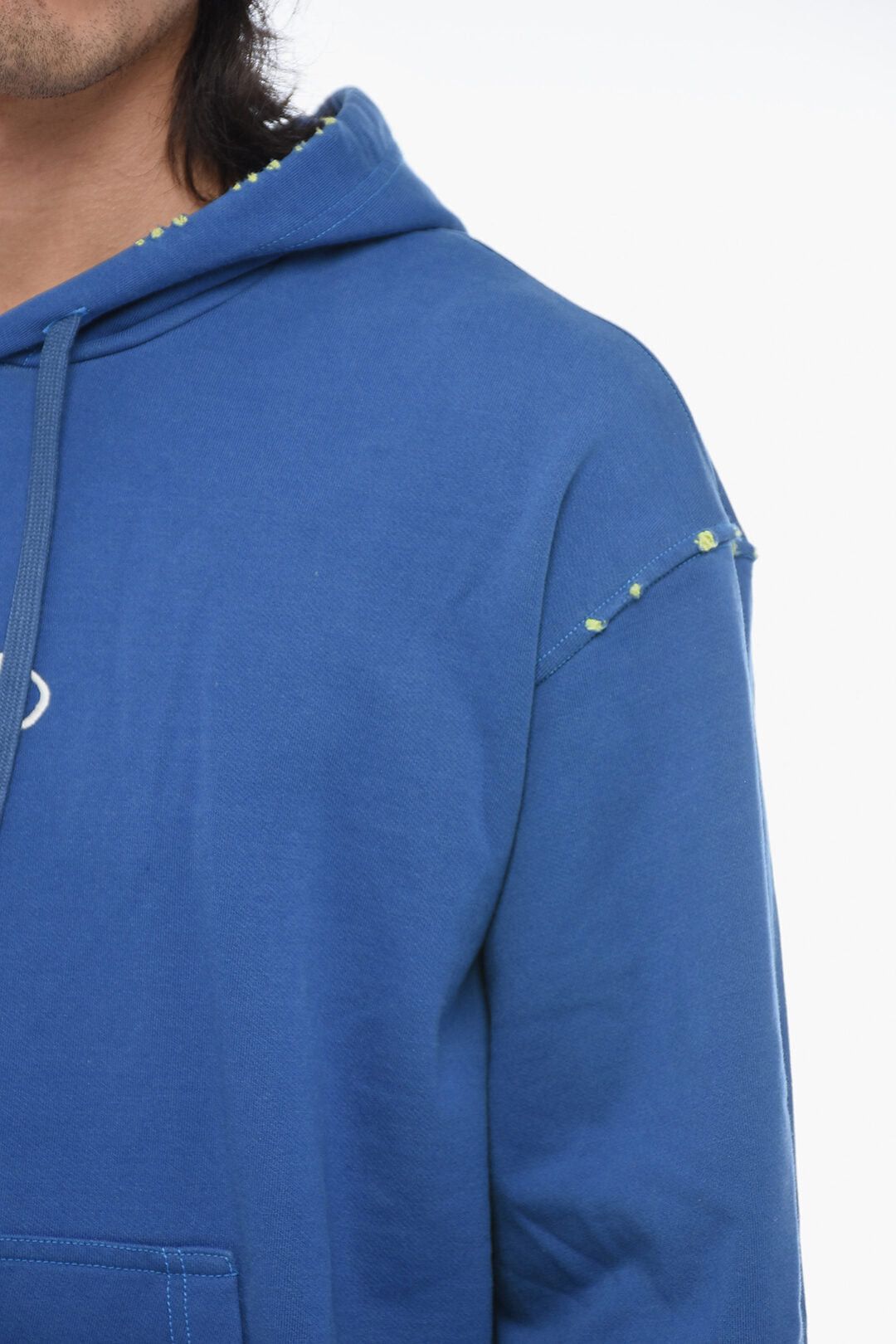 Diesel Hooded Sweatshirt S-MACS-L2 with Contrasting Distressed Details Size US M / EU 48-50 / 2 - 3 Thumbnail