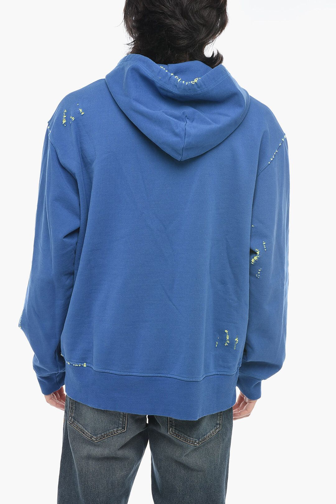 Diesel Hooded Sweatshirt S-MACS-L2 with Contrasting Distressed Details Size US L / EU 52-54 / 3 - 2 Thumbnail