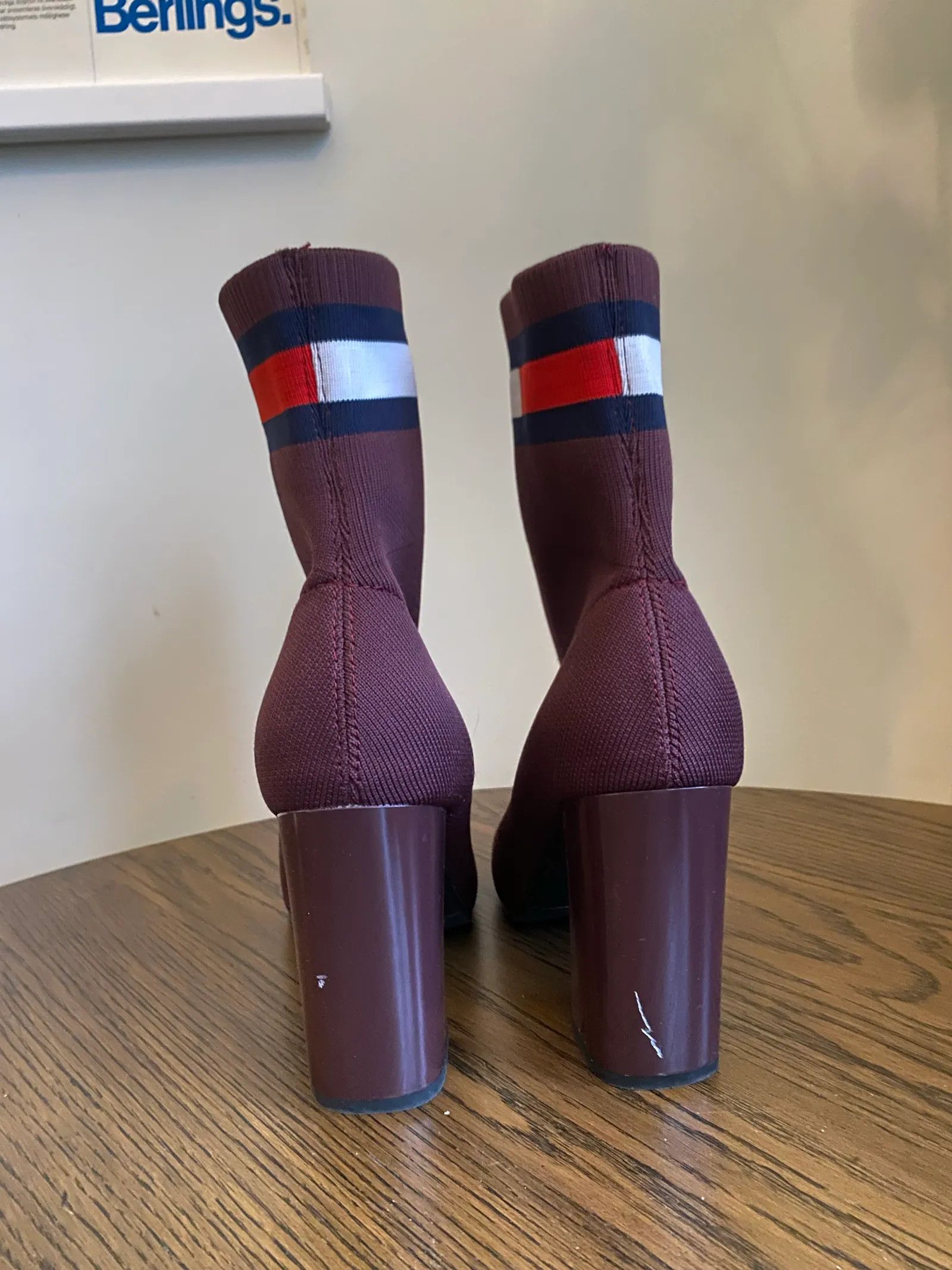 Tommy Hilfiger Tommy Hilfiger High heeled ankle boots - burgendy Heels Size US 10 / IT 40 - 4 Thumbnail