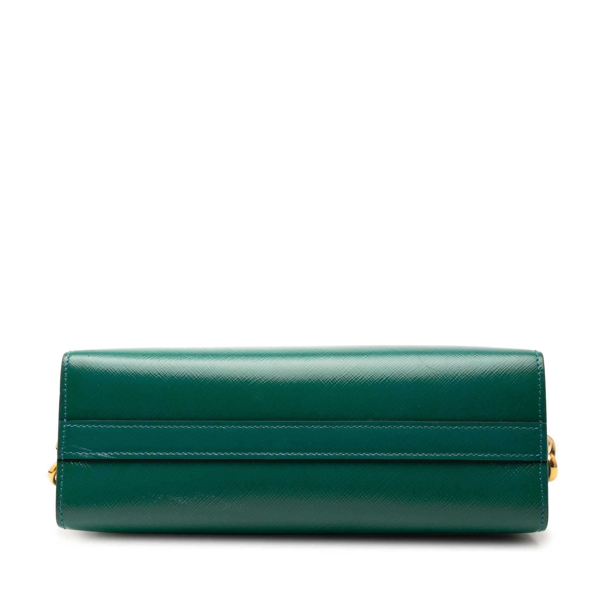 Prada Bicolor Saffiano Vernice Esplanade Crossbody Size ONE SIZE - 3 Thumbnail
