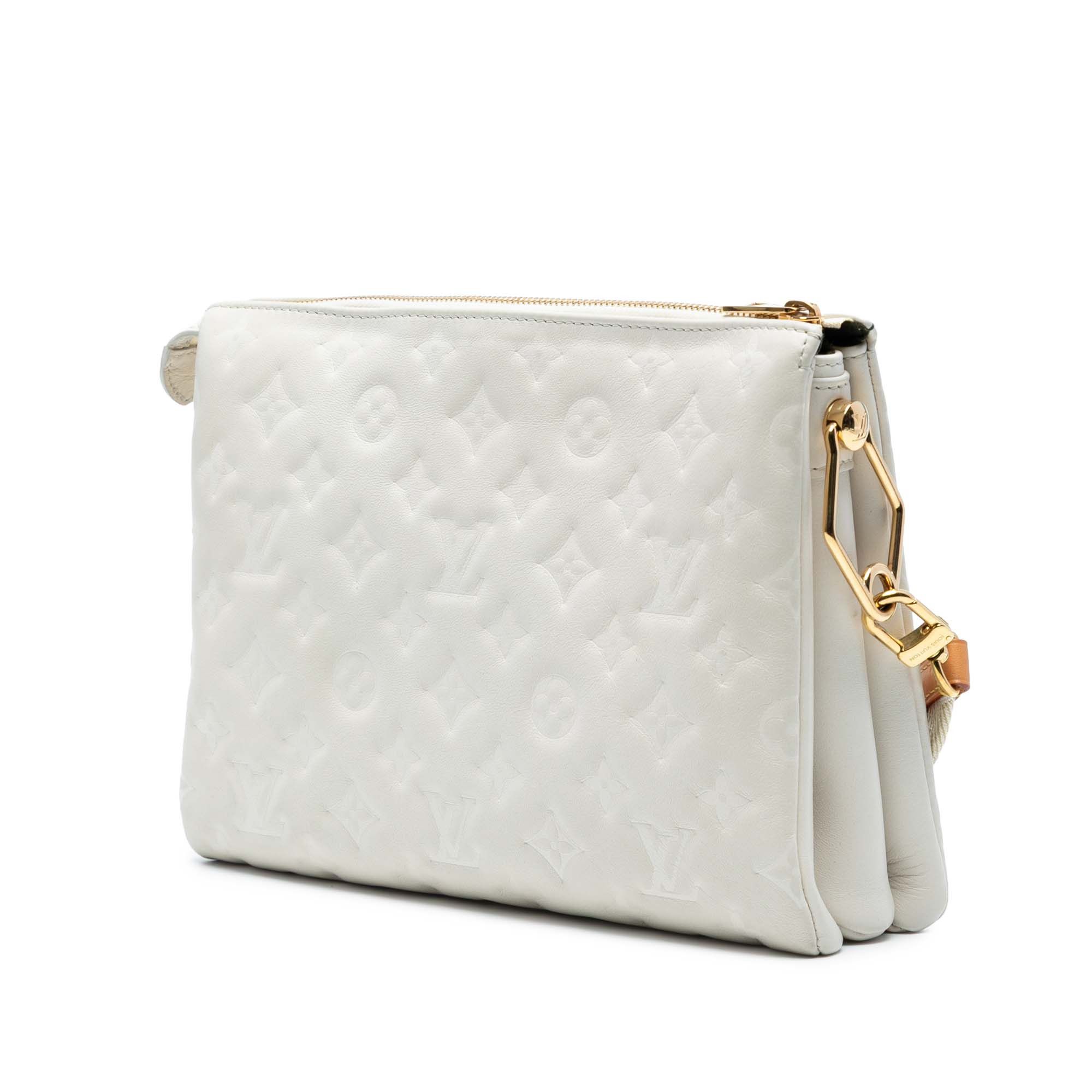 Monogram Embossed Puffy Lambskin Coussin PM
