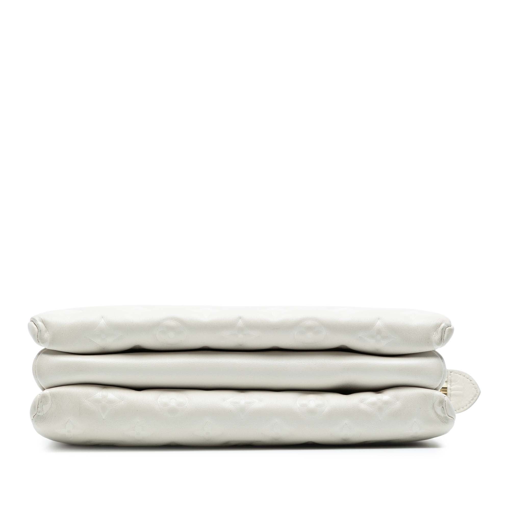 Monogram Embossed Puffy Lambskin Coussin PM