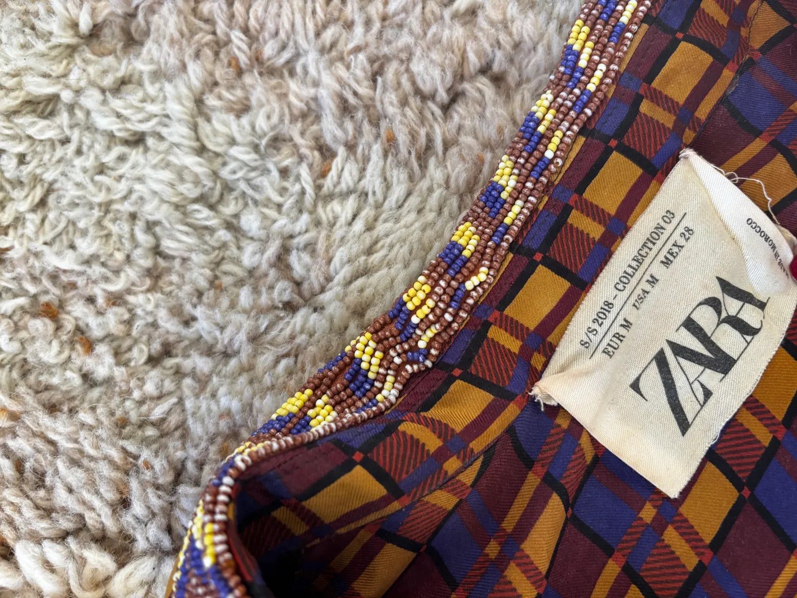 Zara Zara Sidenskjorta med pärlor Shirt Size M / US 6-8 / IT 42-44 - 3 Thumbnail