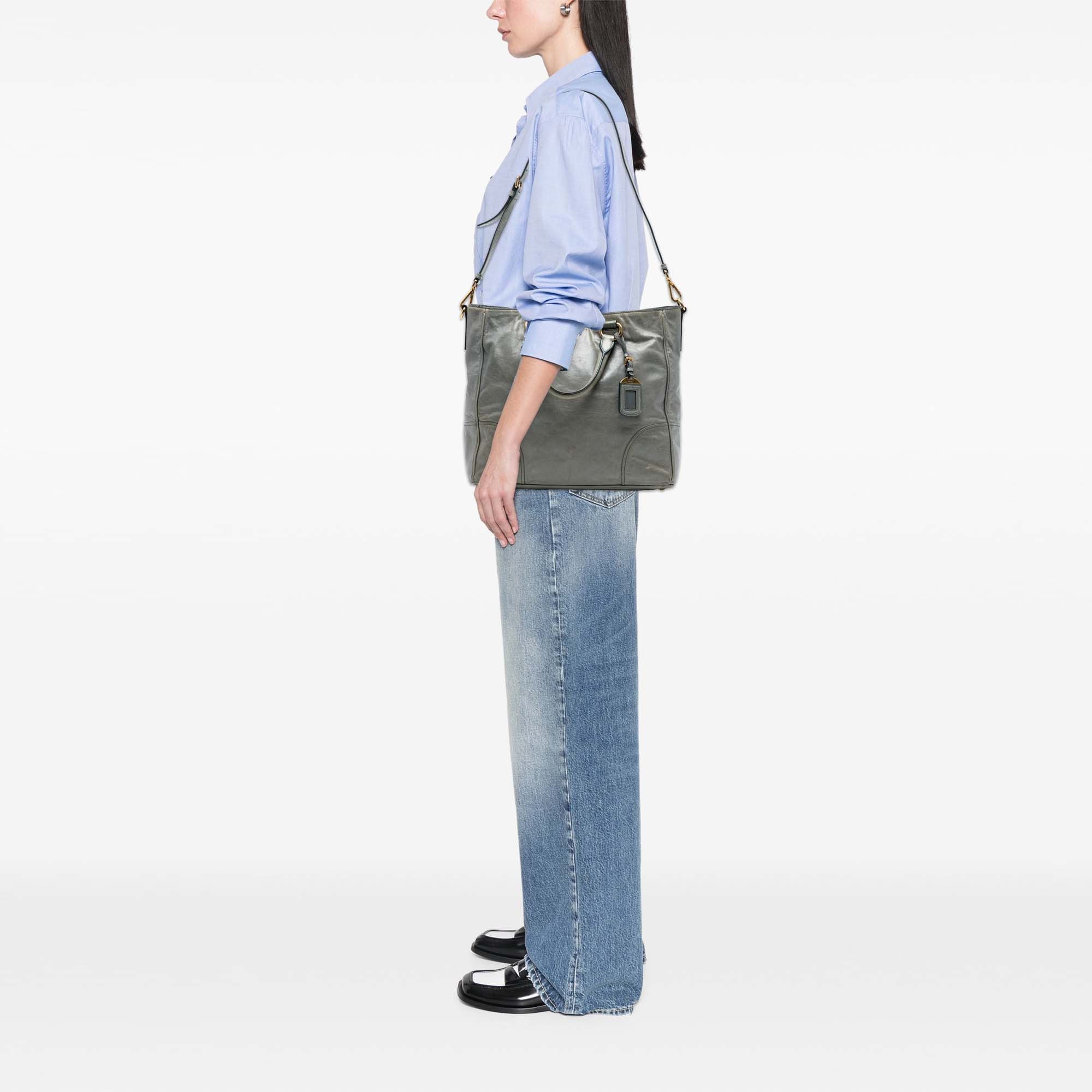 Prada Vitello Shine Satchel Size ONE SIZE - 6 Thumbnail