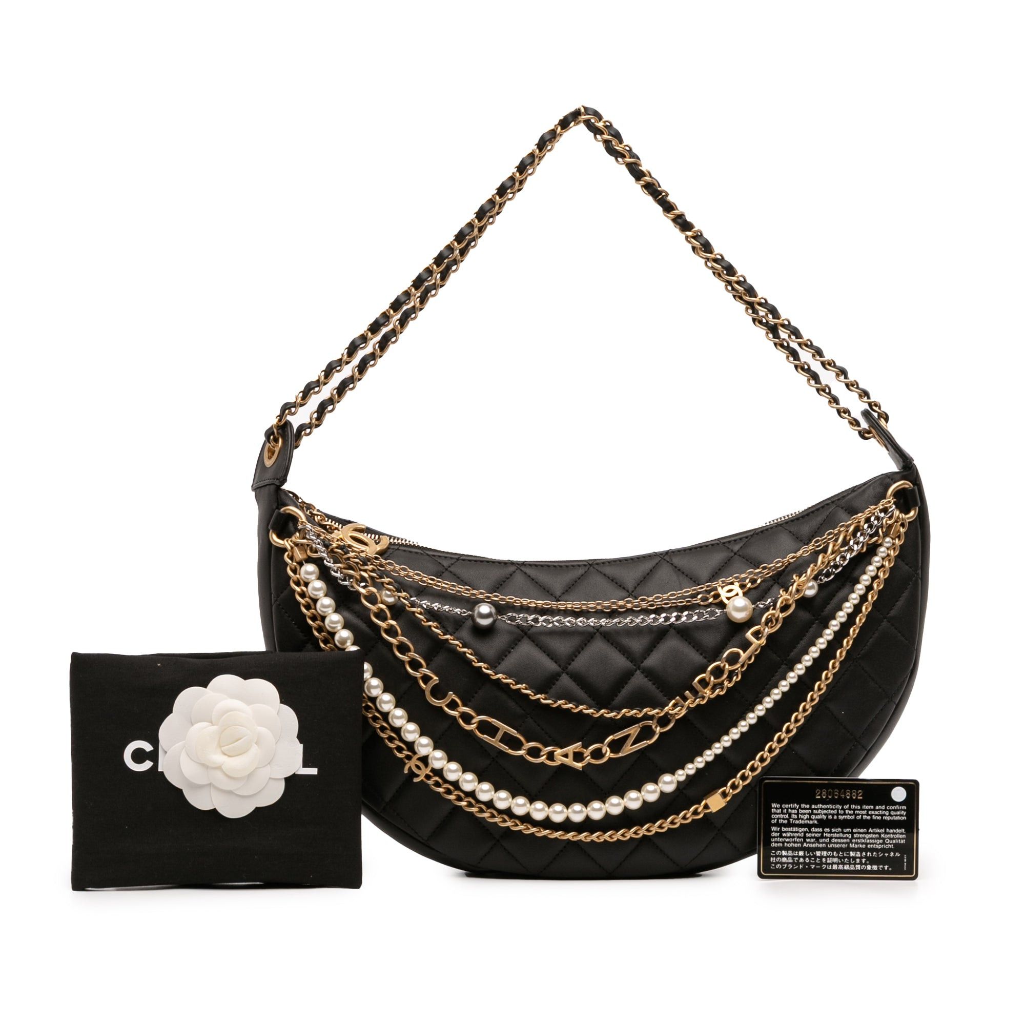 Chanel Quilted Lambskin All About Chains Hobo Size ONE SIZE - 11 Thumbnail
